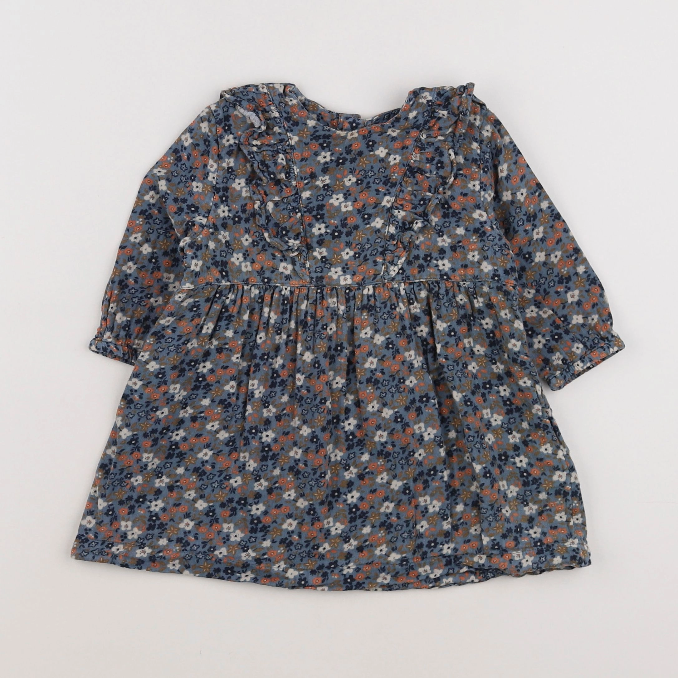 Petit Bateau - robe multicolore - 12 mois