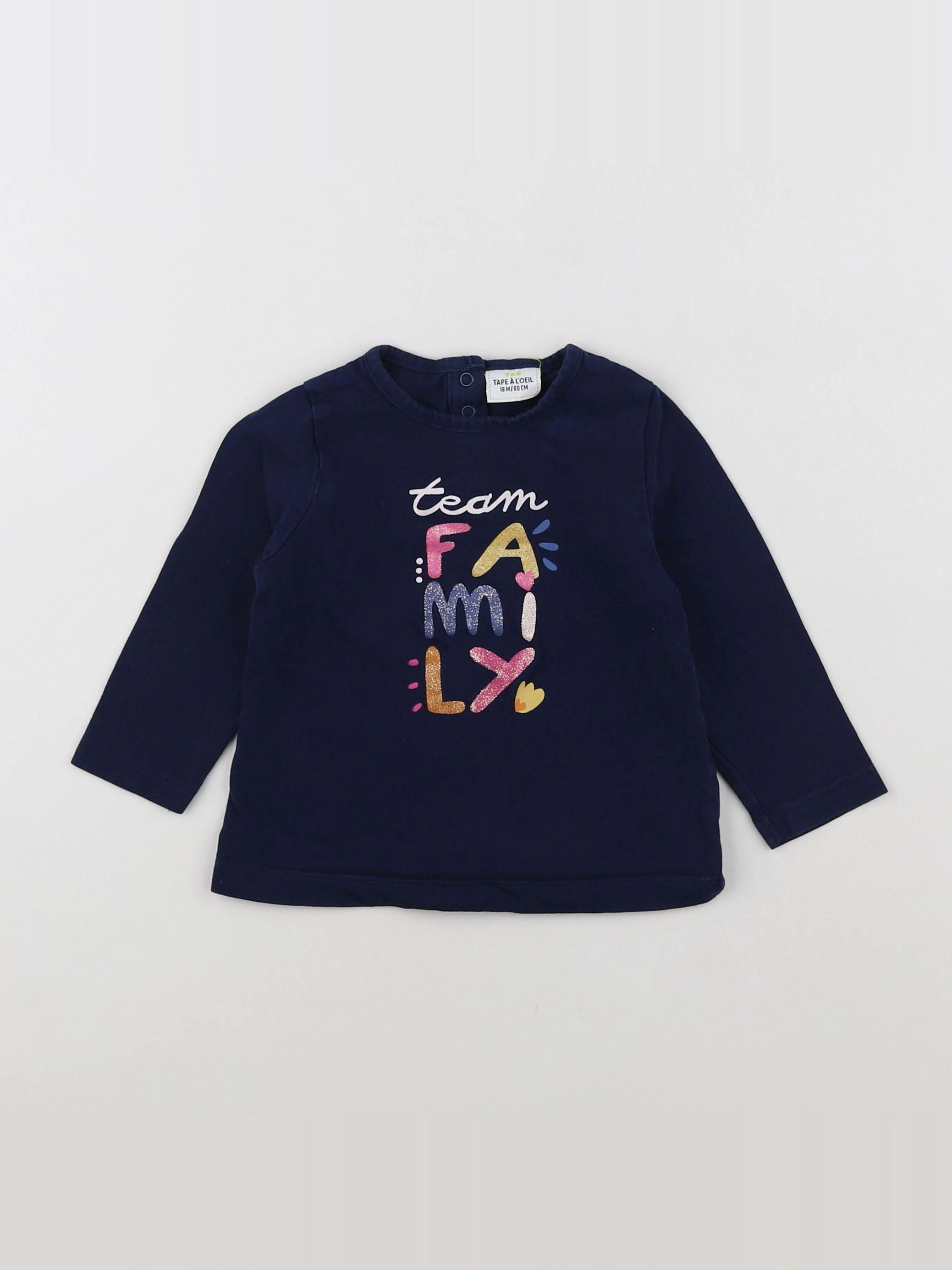 Tape à l'oeil - tee-shirt bleu - 18 mois