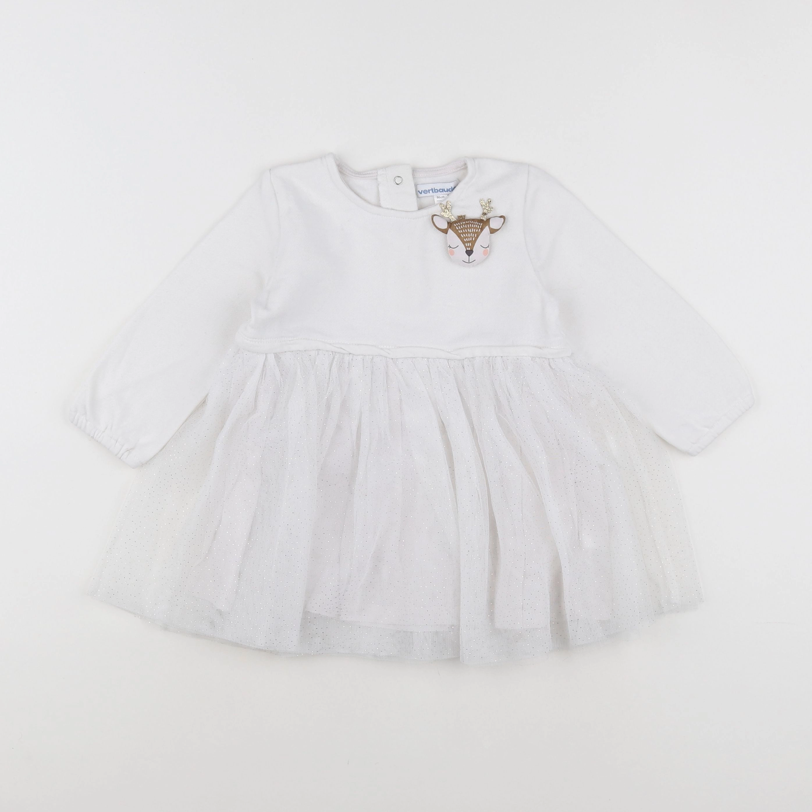 Vertbaudet - robe blanc - 2 ans