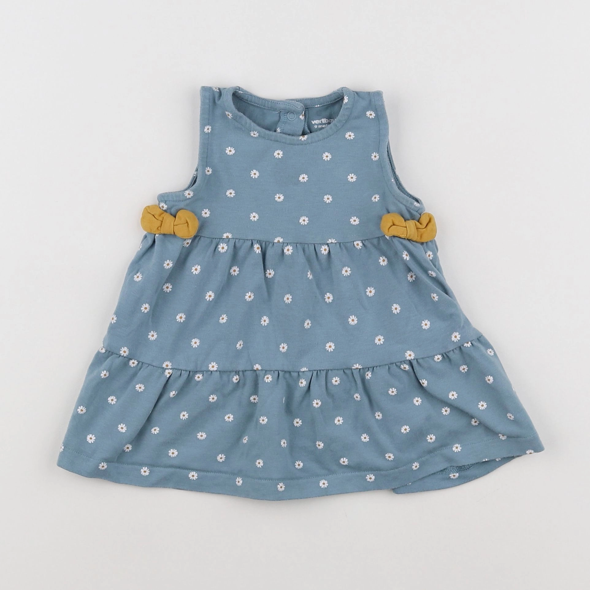Vertbaudet - robe bleu - 9 mois