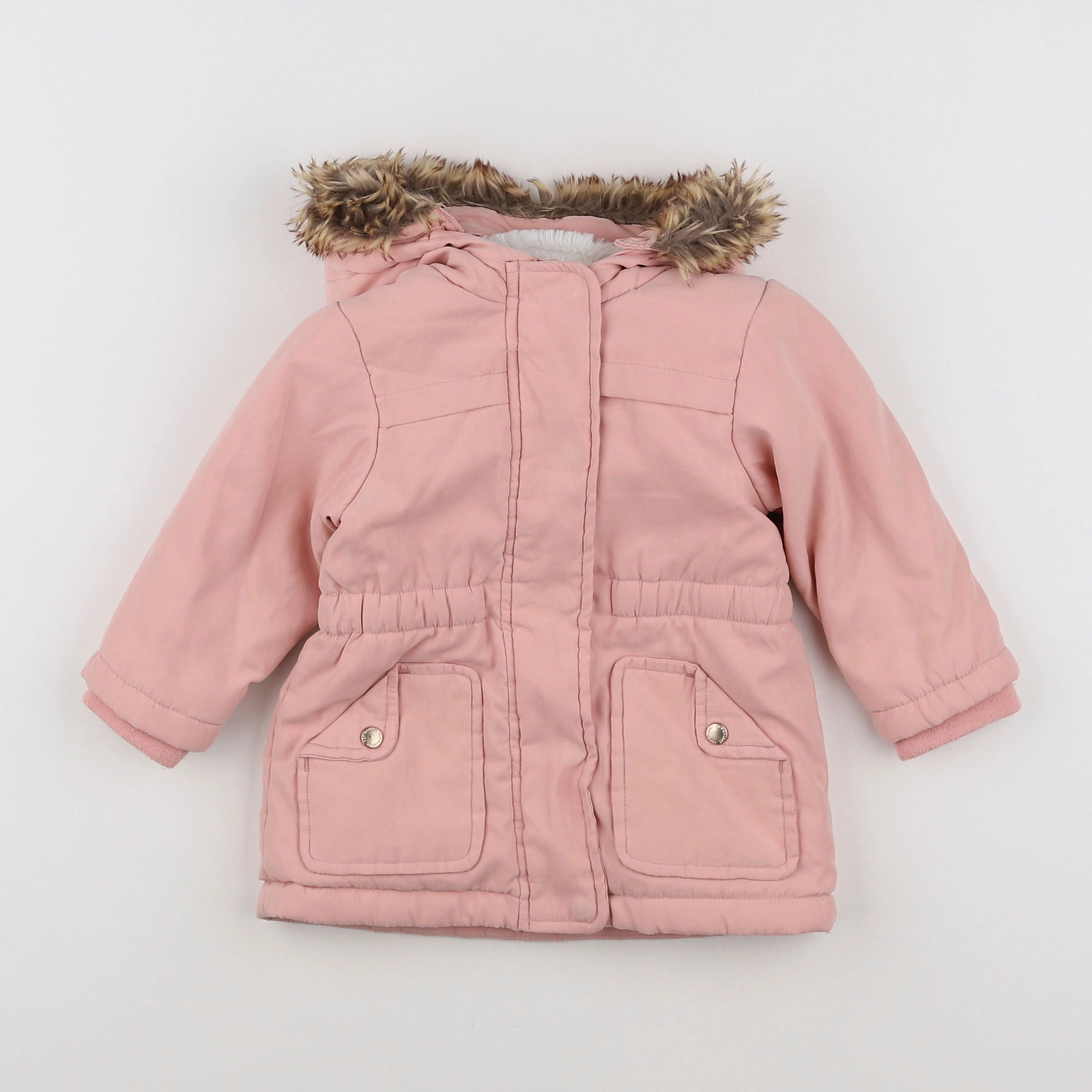 Vertbaudet - parka rose - 18 mois