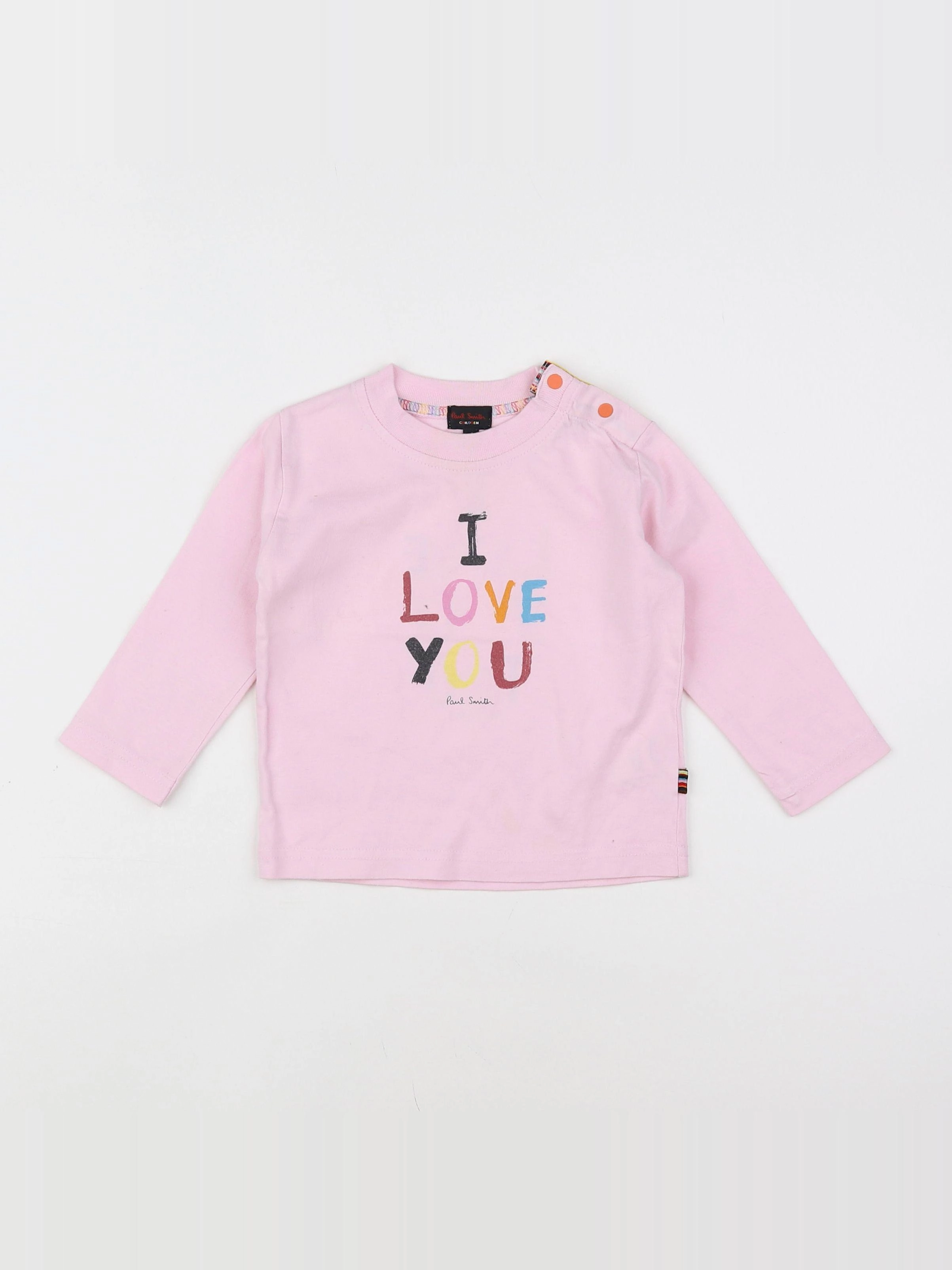 Paul Smith - tee-shirt rose - 12 mois