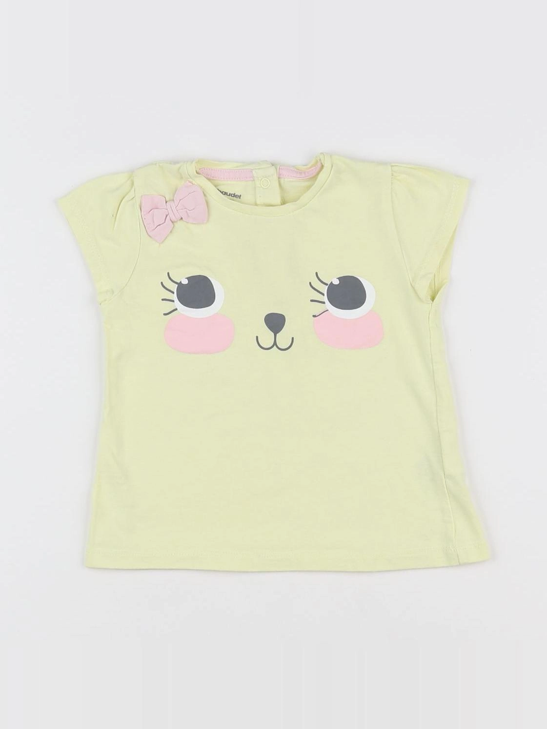 Vertbaudet - tee-shirt jaune - 18 mois