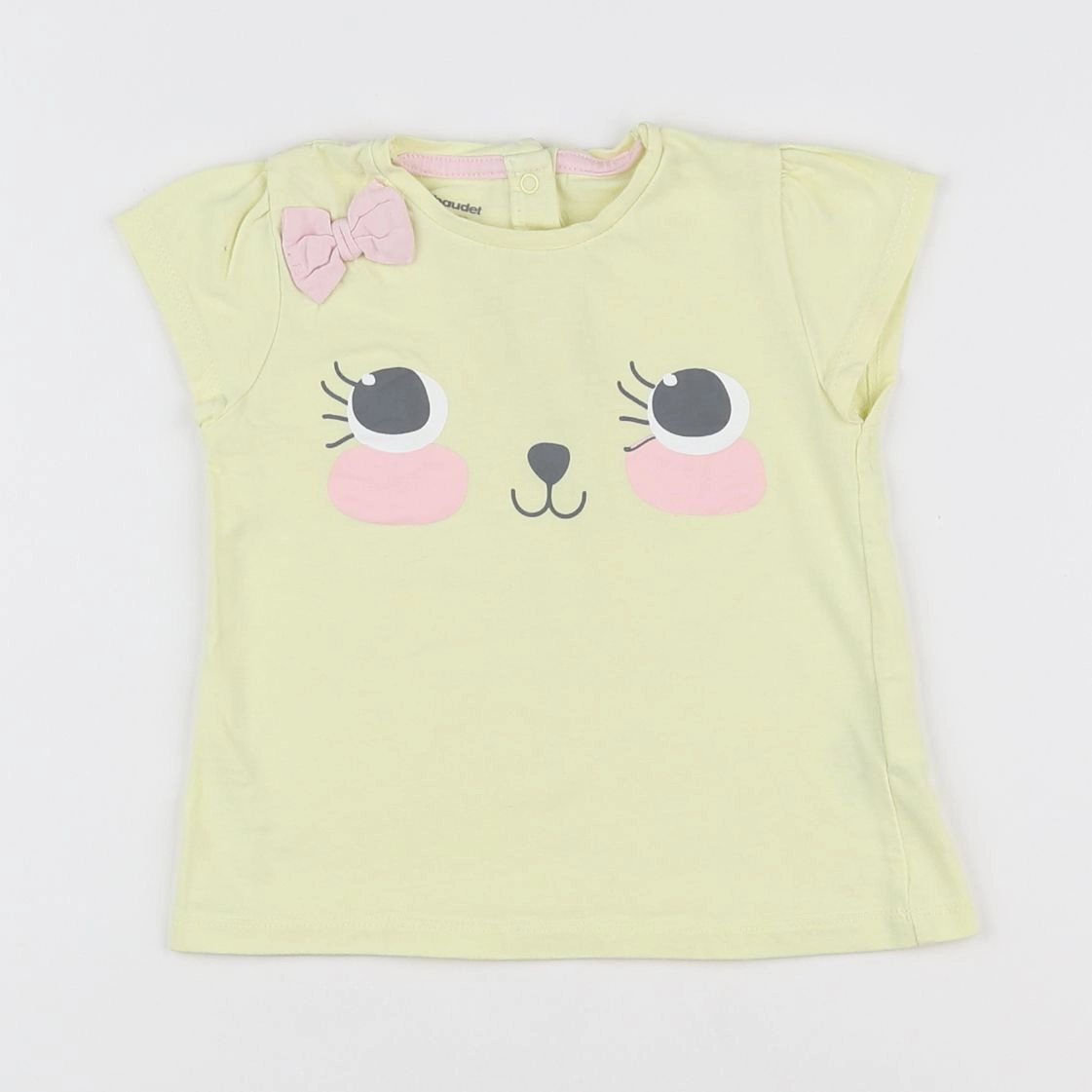 Vertbaudet - tee-shirt jaune - 18 mois