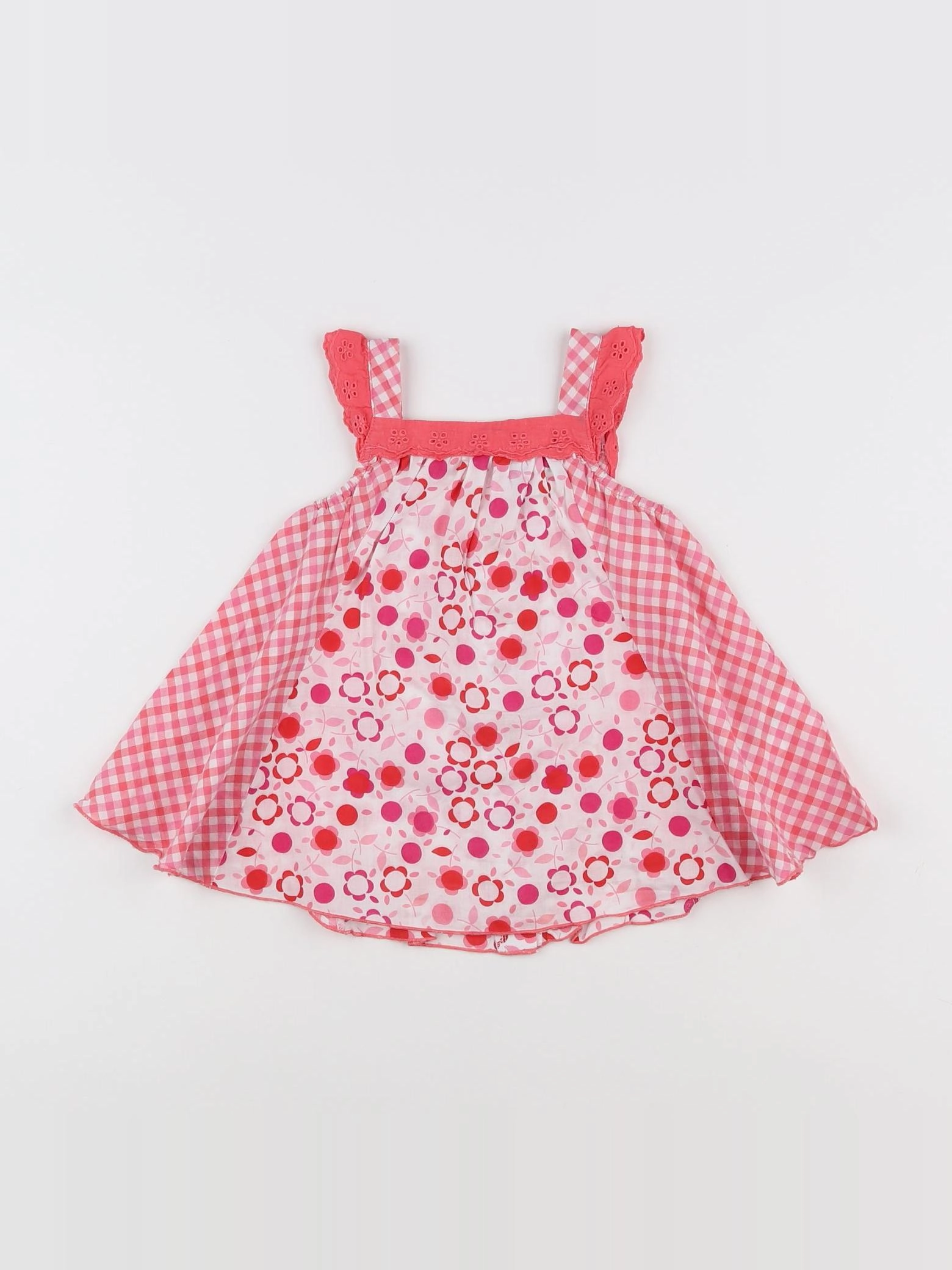 Vertbaudet - robe multicolore - 9 mois