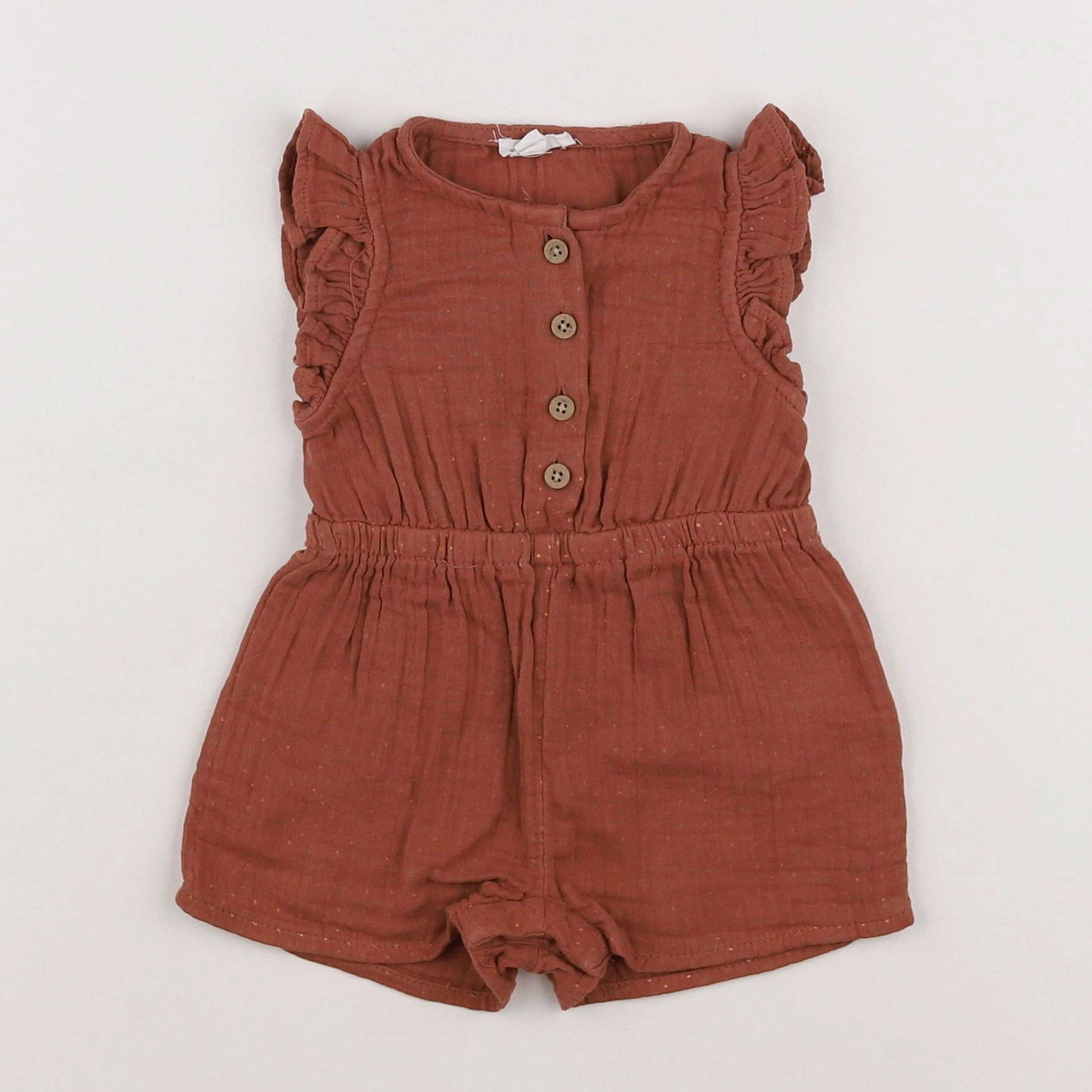 Vertbaudet - combinaison marron - 6 mois