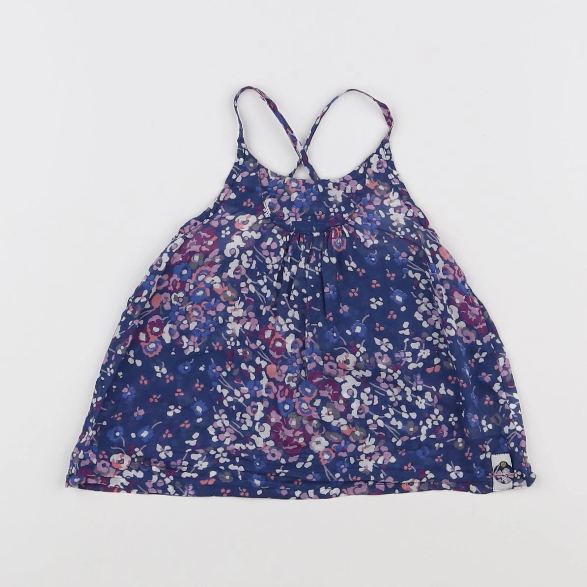 IKKS - blouse bleu - 12 mois