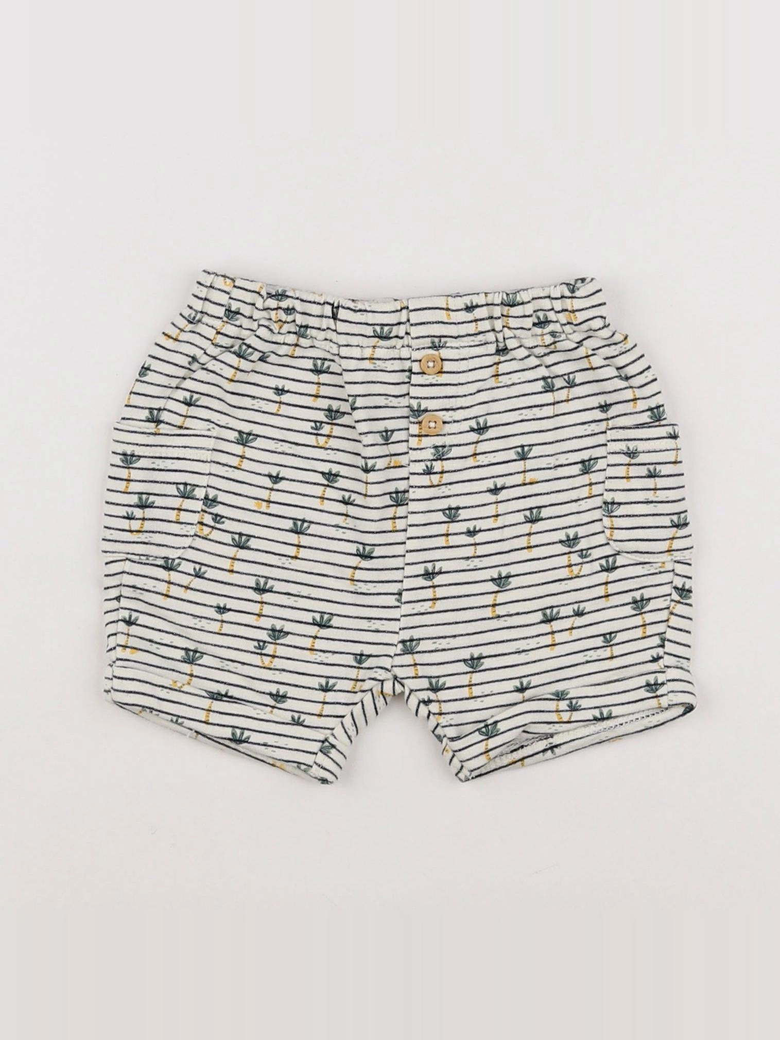 Tape à l'oeil - short beige, bleu - 6 mois