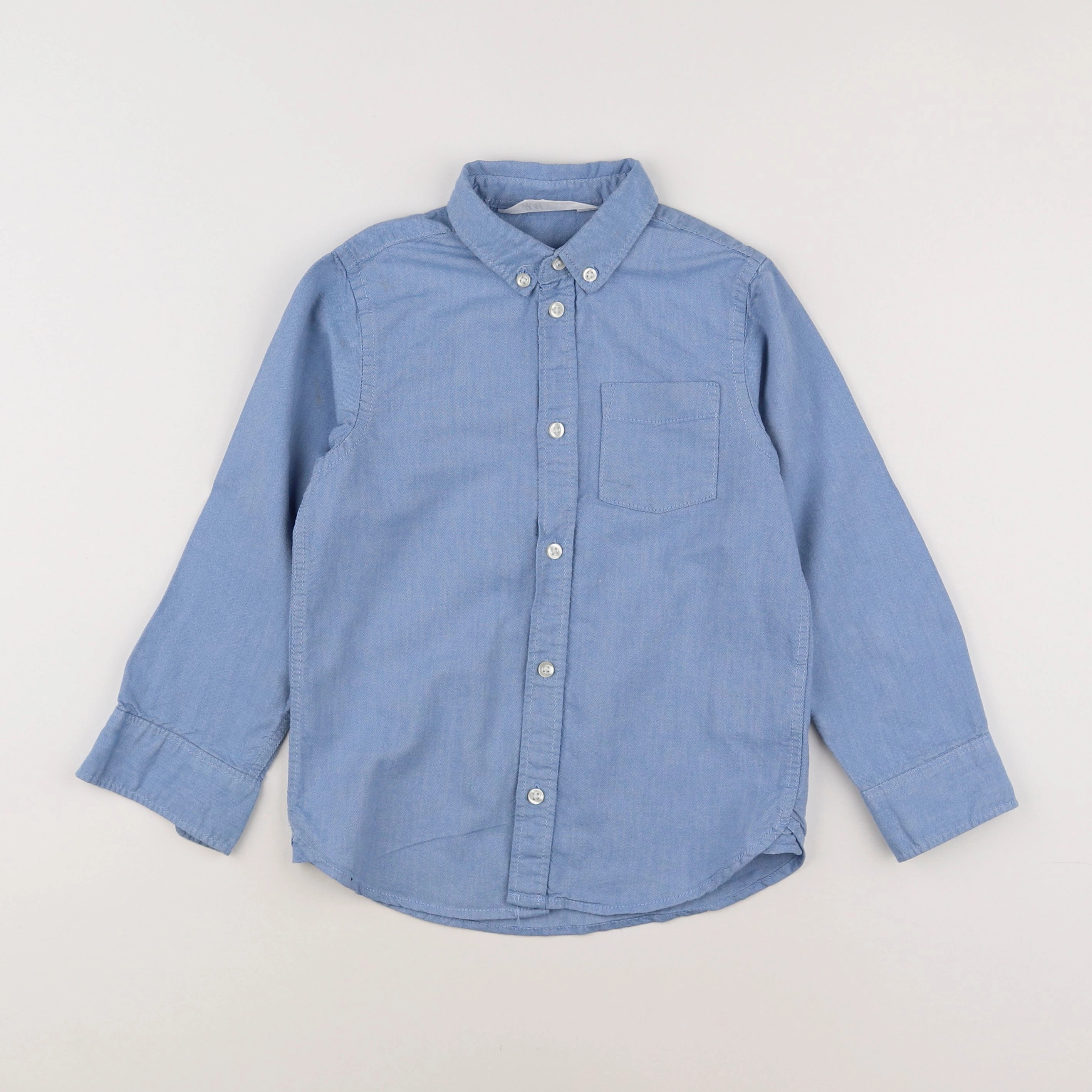 H&M - chemise bleu - 5/6 ans