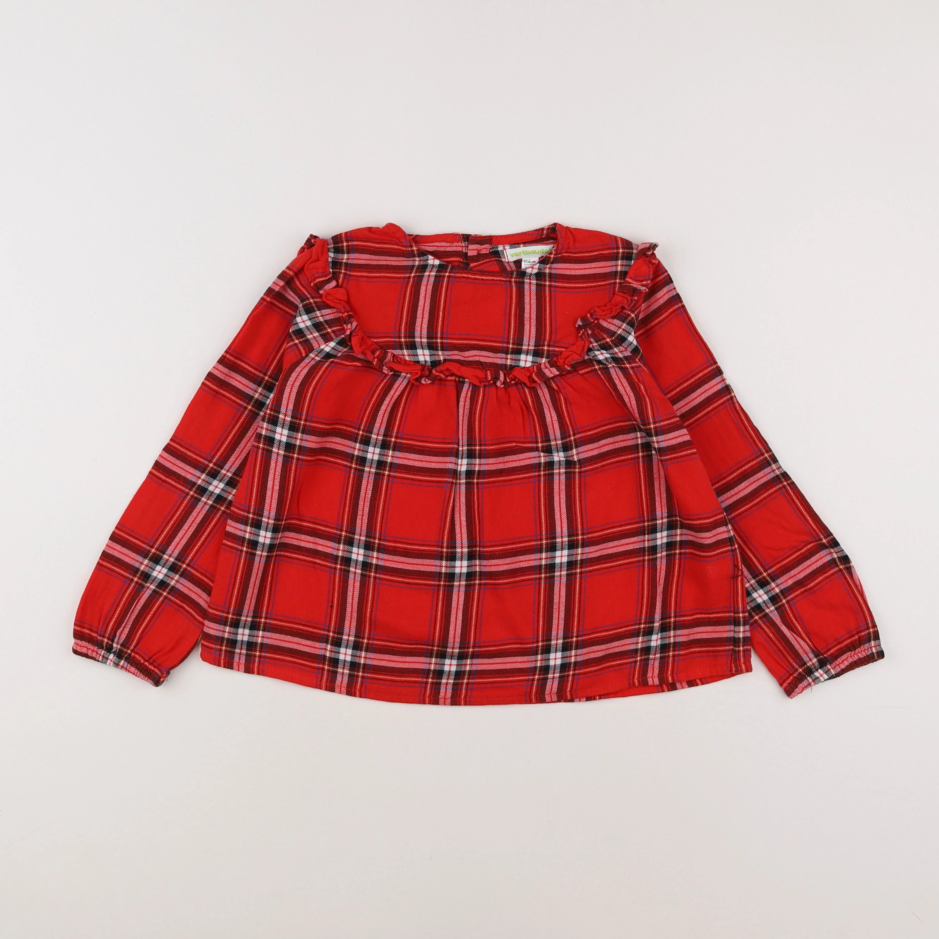 Vertbaudet - blouse rouge - 6 ans