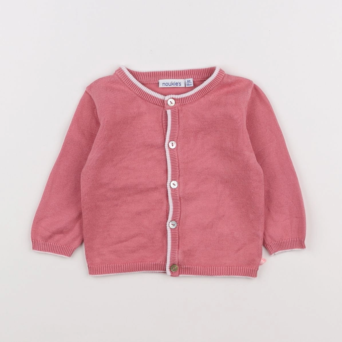 Noukie's - gilet rose - 6 mois