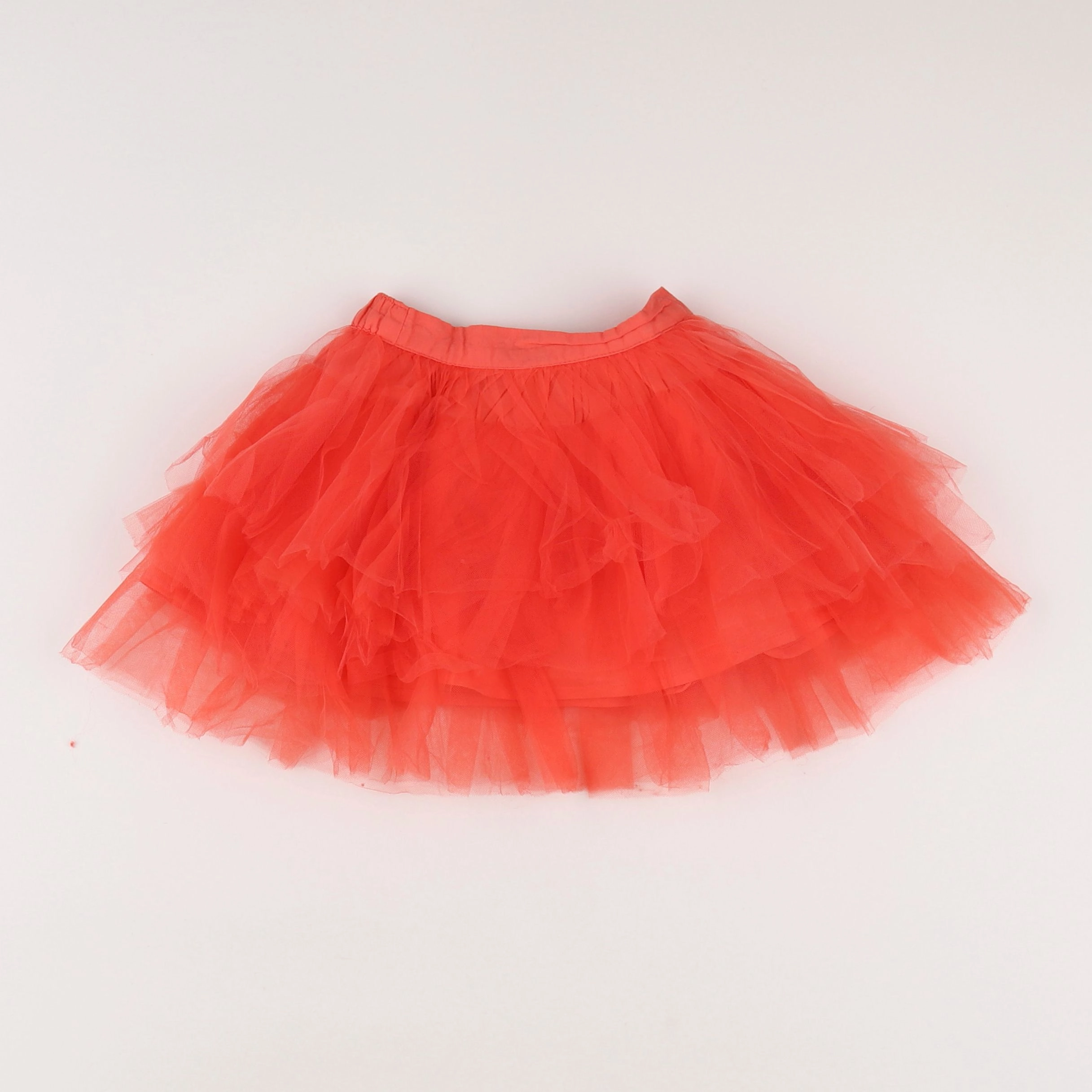 Vertbaudet - jupe rouge - 12 mois