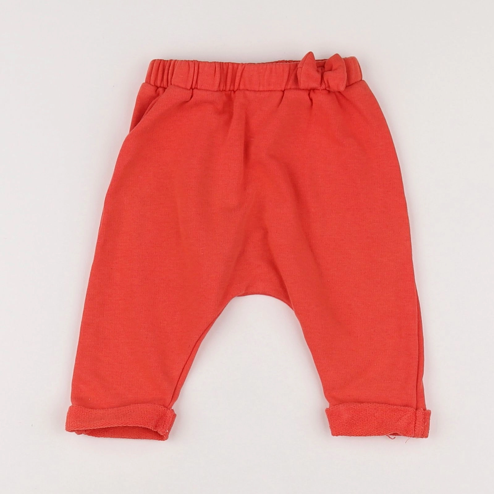 Vertbaudet - pantalon orange - 3 mois