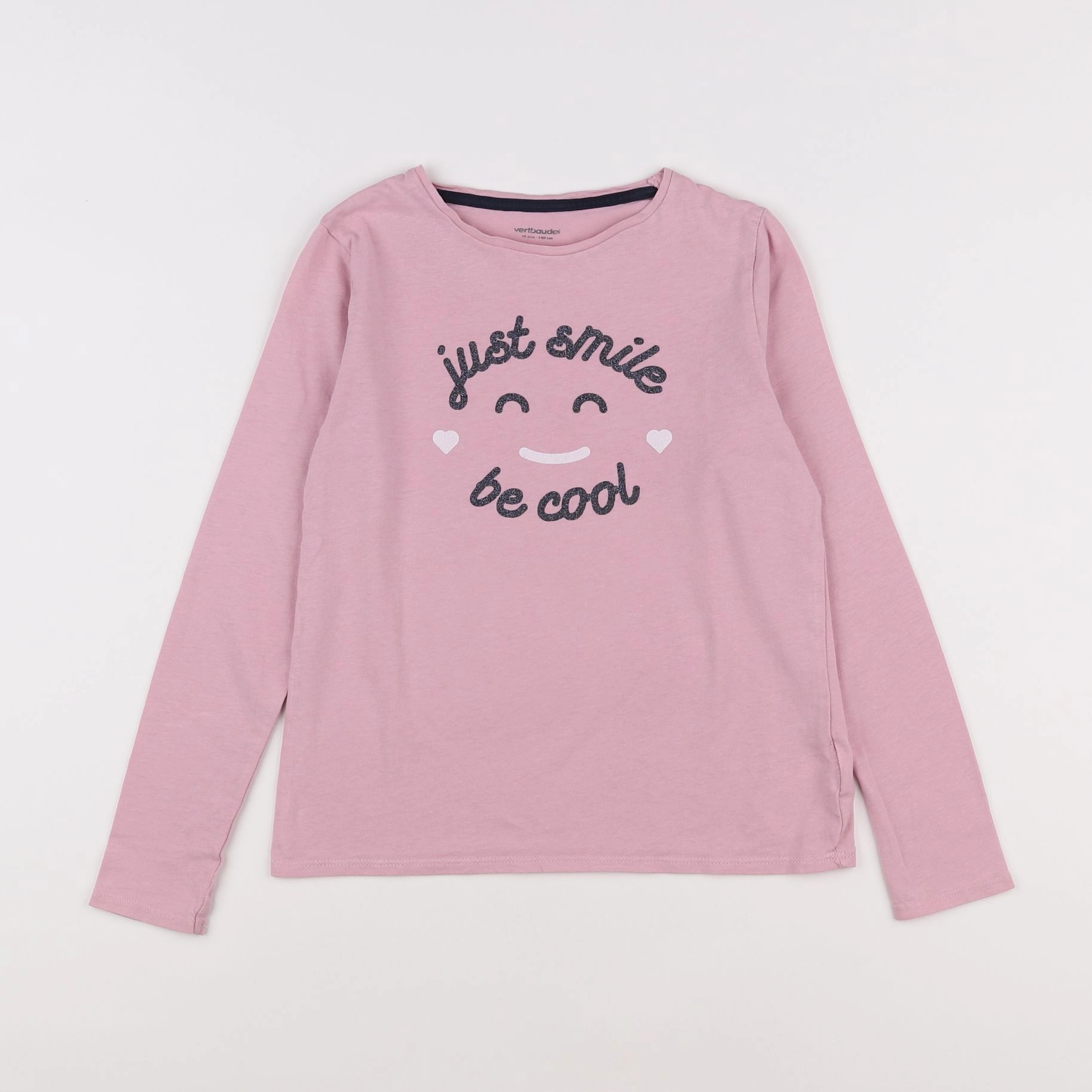 Vertbaudet - tee-shirt rose - 10 ans