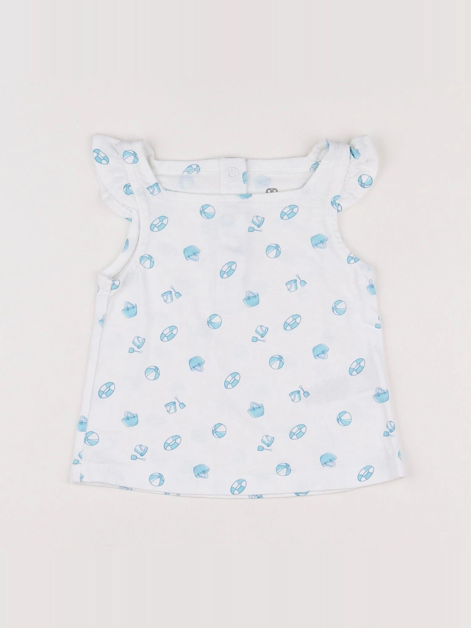 La Redoute - robe bleu, blanc - 3 mois