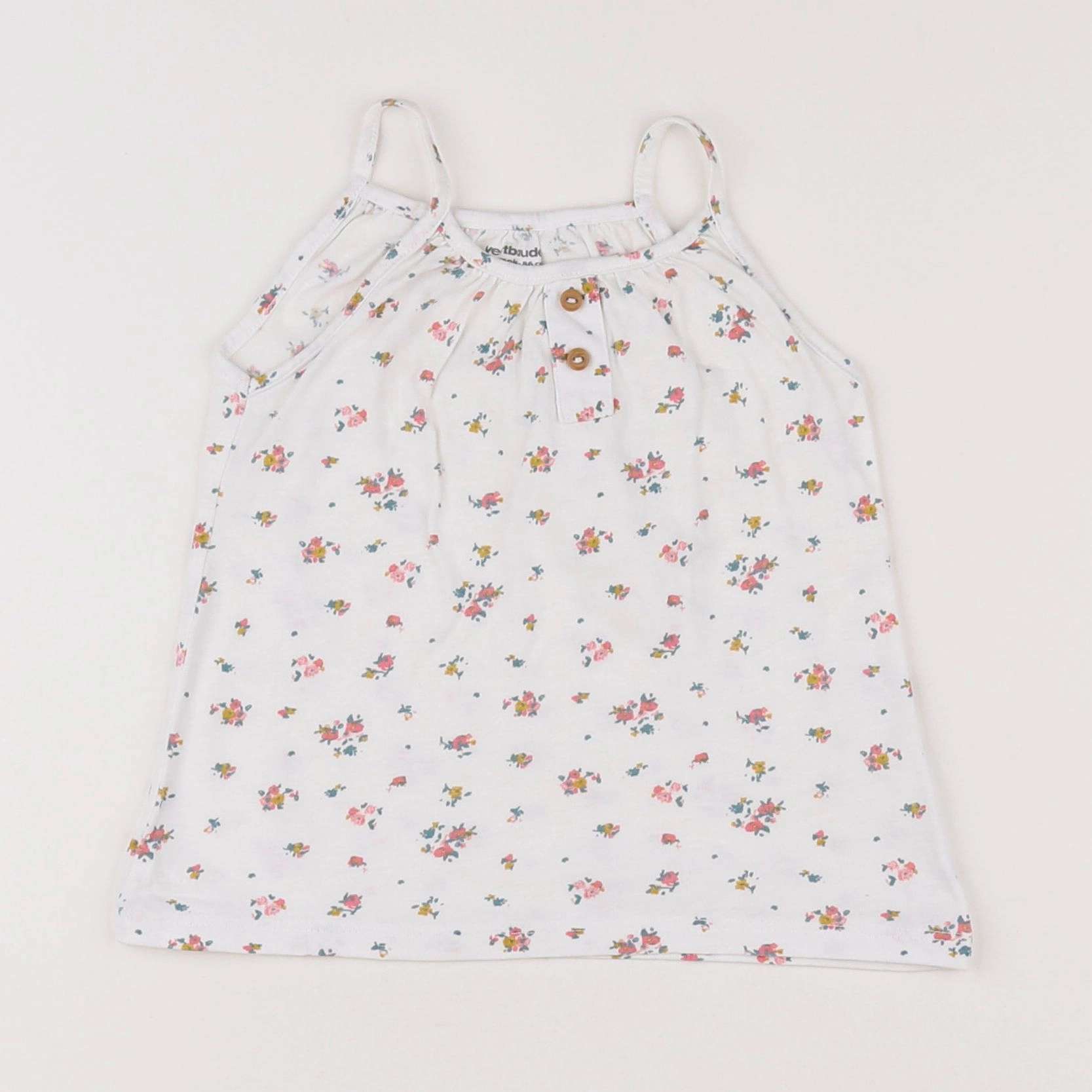Vertbaudet - débardeur blanc, multicolore - 2 ans