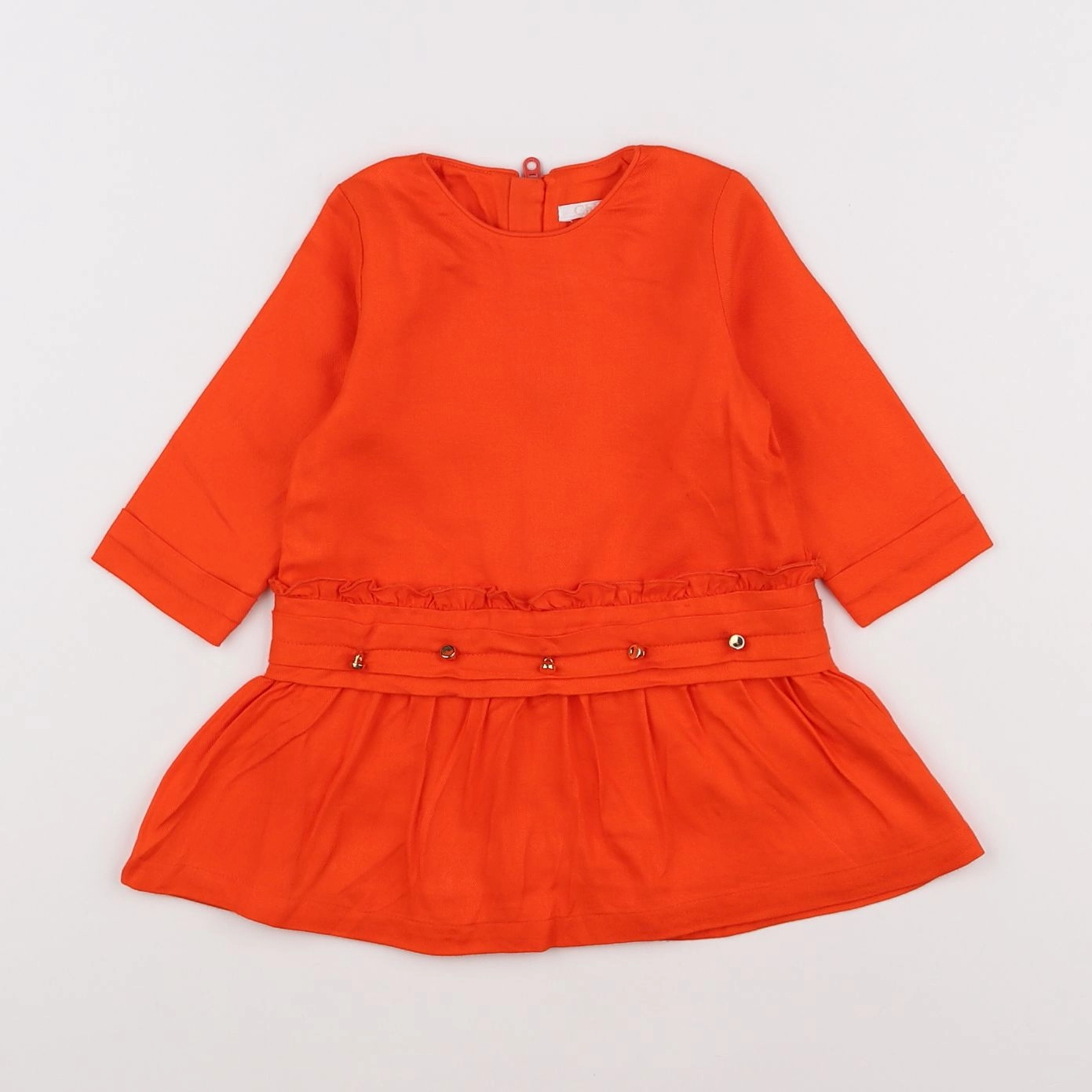 Chloé - robe orange - 6 mois