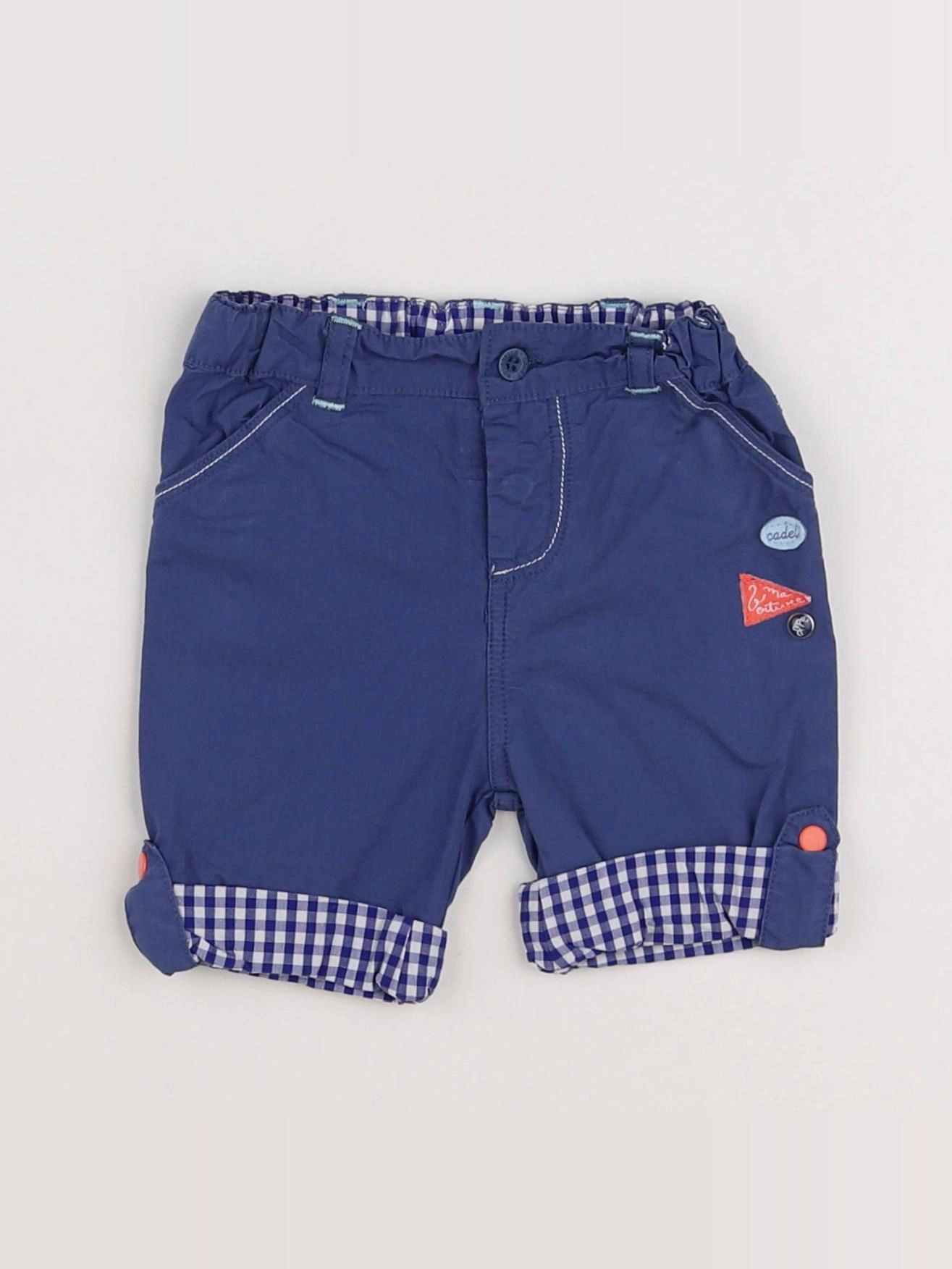 Cadet Rousselle - short bleu, blanc - 3 mois