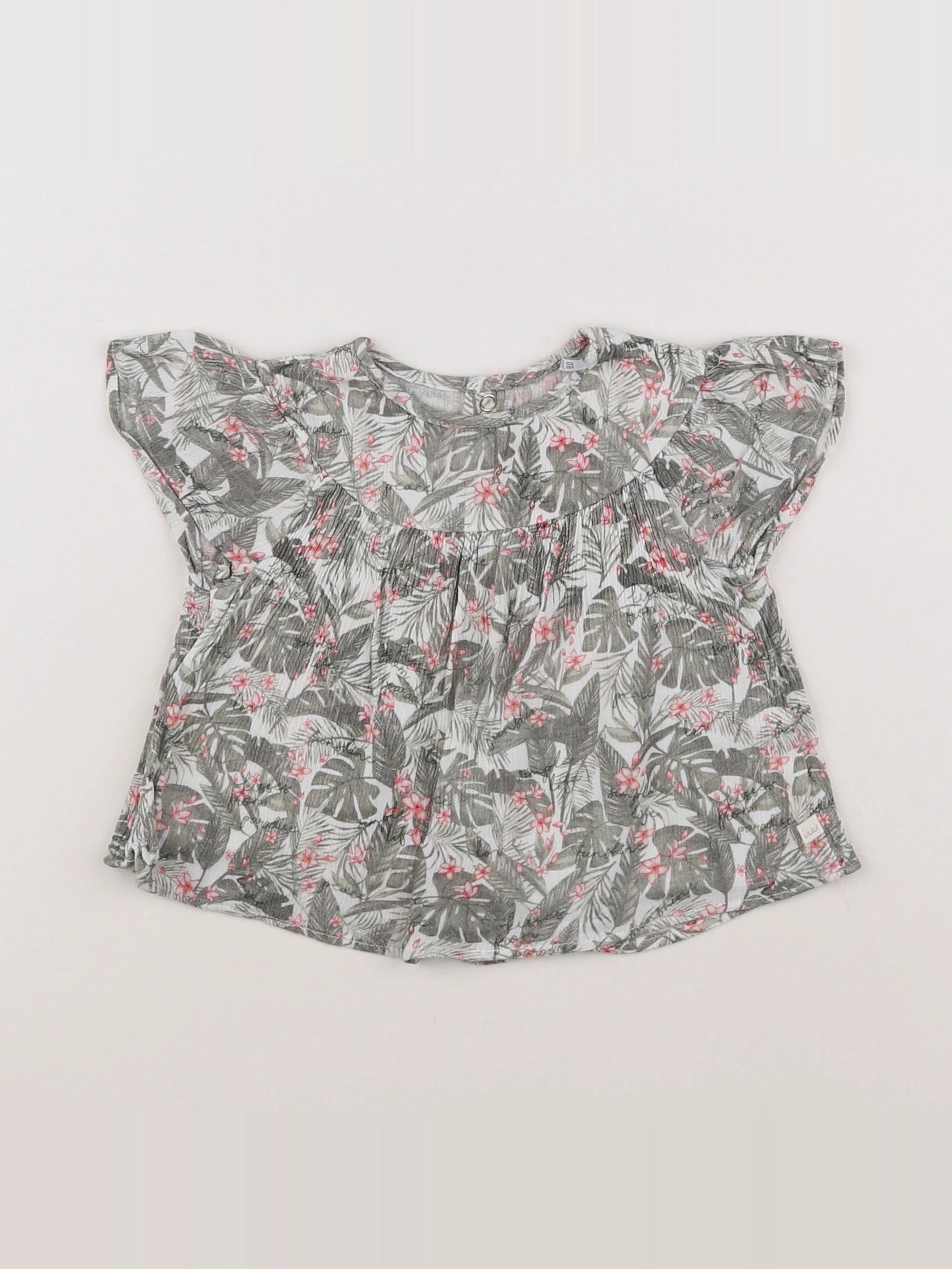 IKKS - blouse vert - 18 mois