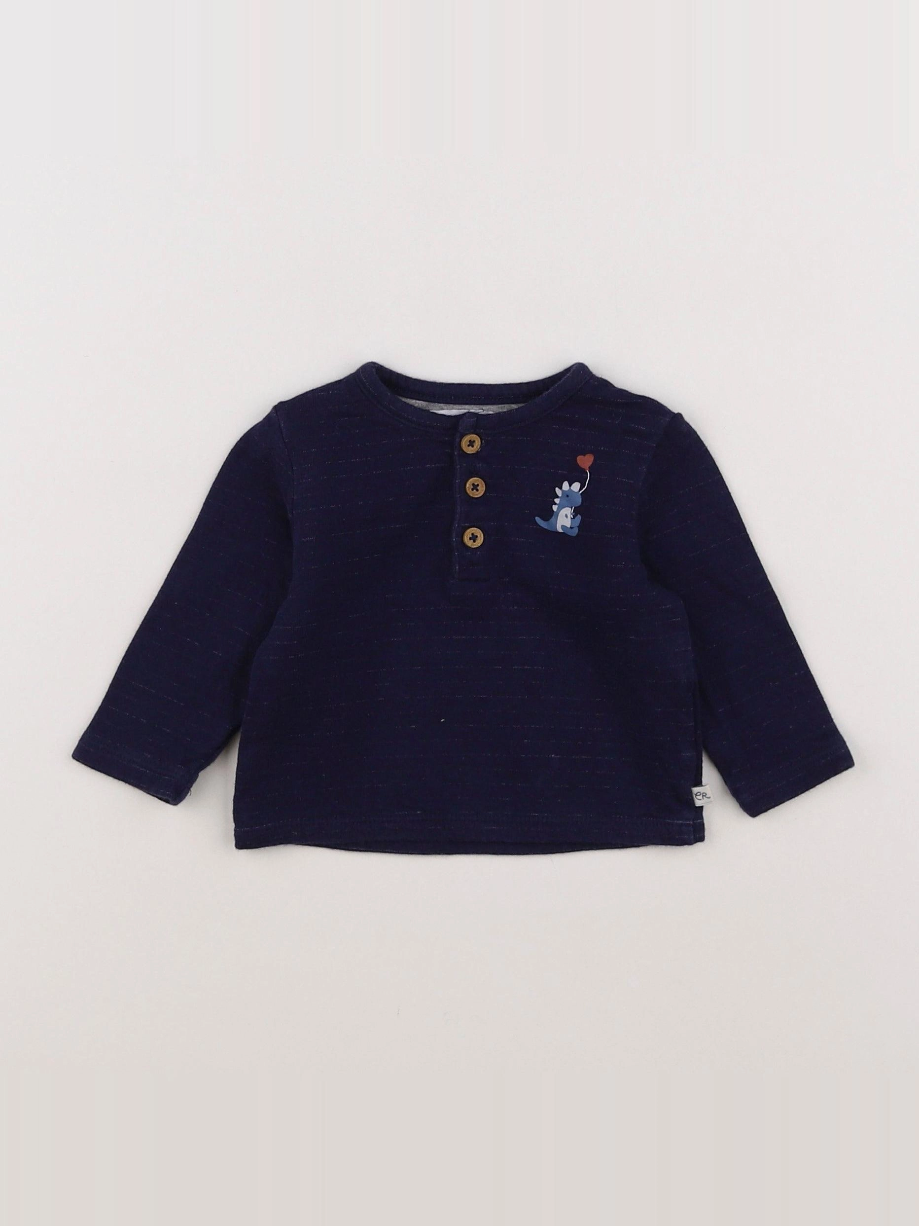 Cadet Rousselle - tee-shirt bleu - 3 mois