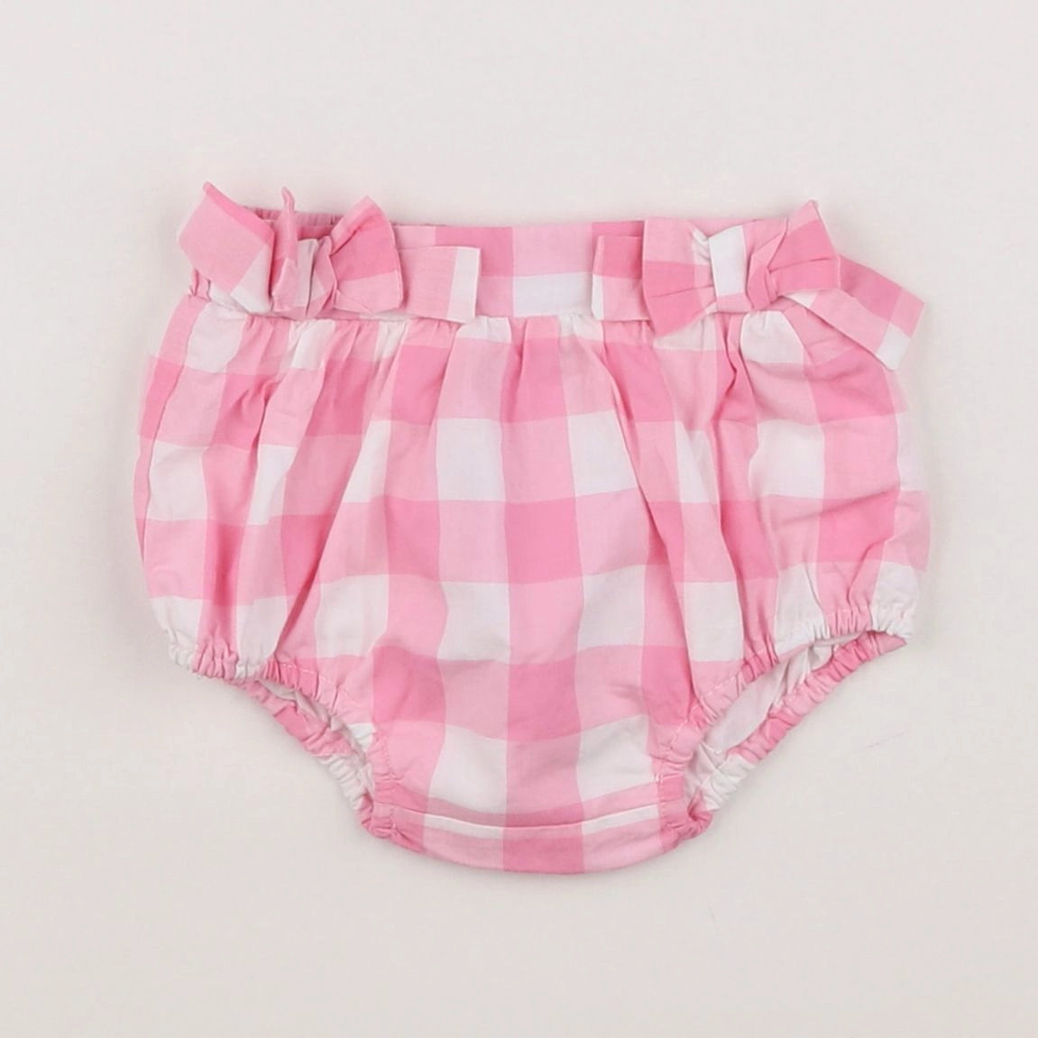 Jacadi - bloomer blanc, rose - 1 mois