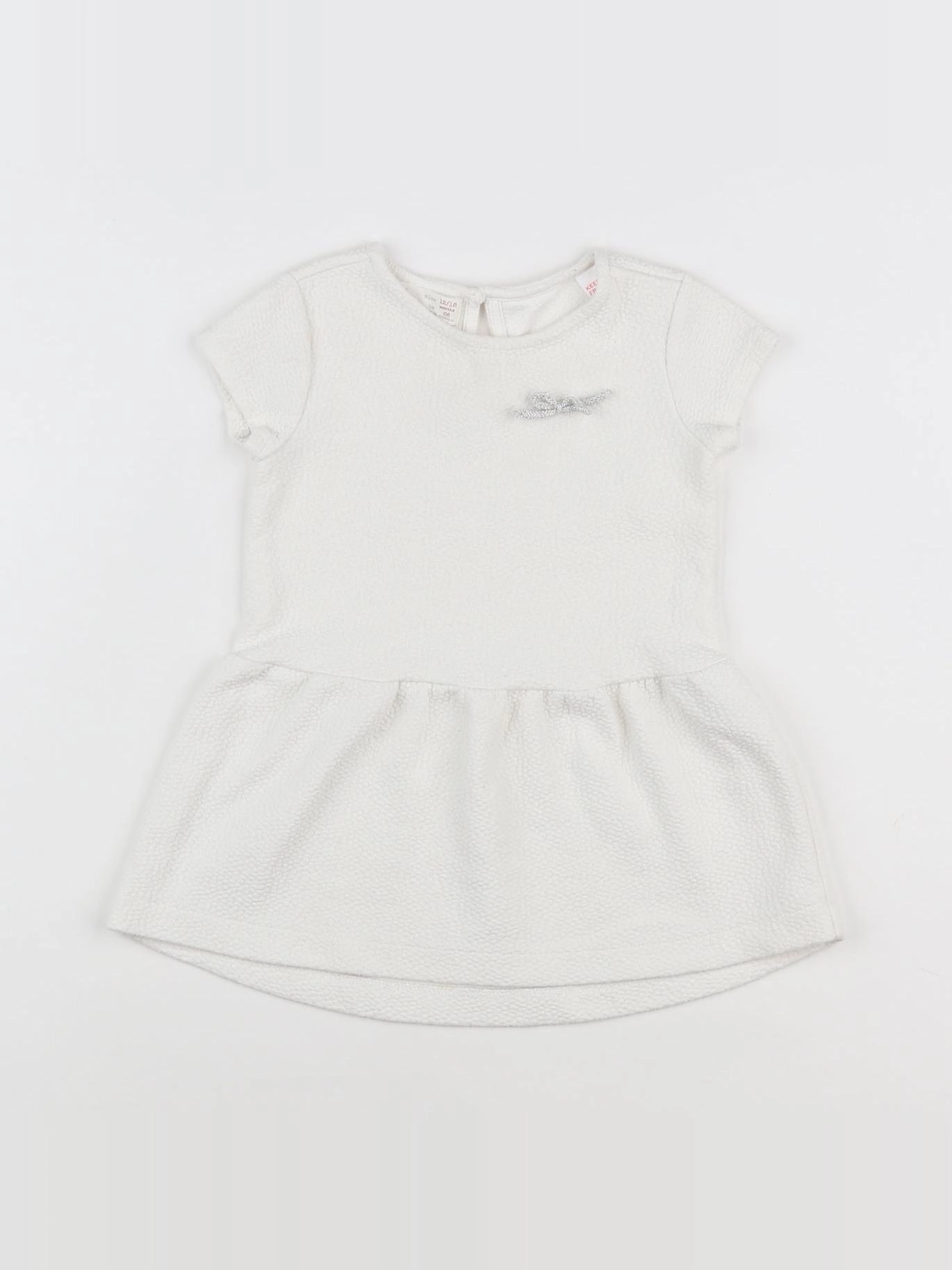 Zara - robe blanc - 12/18 mois