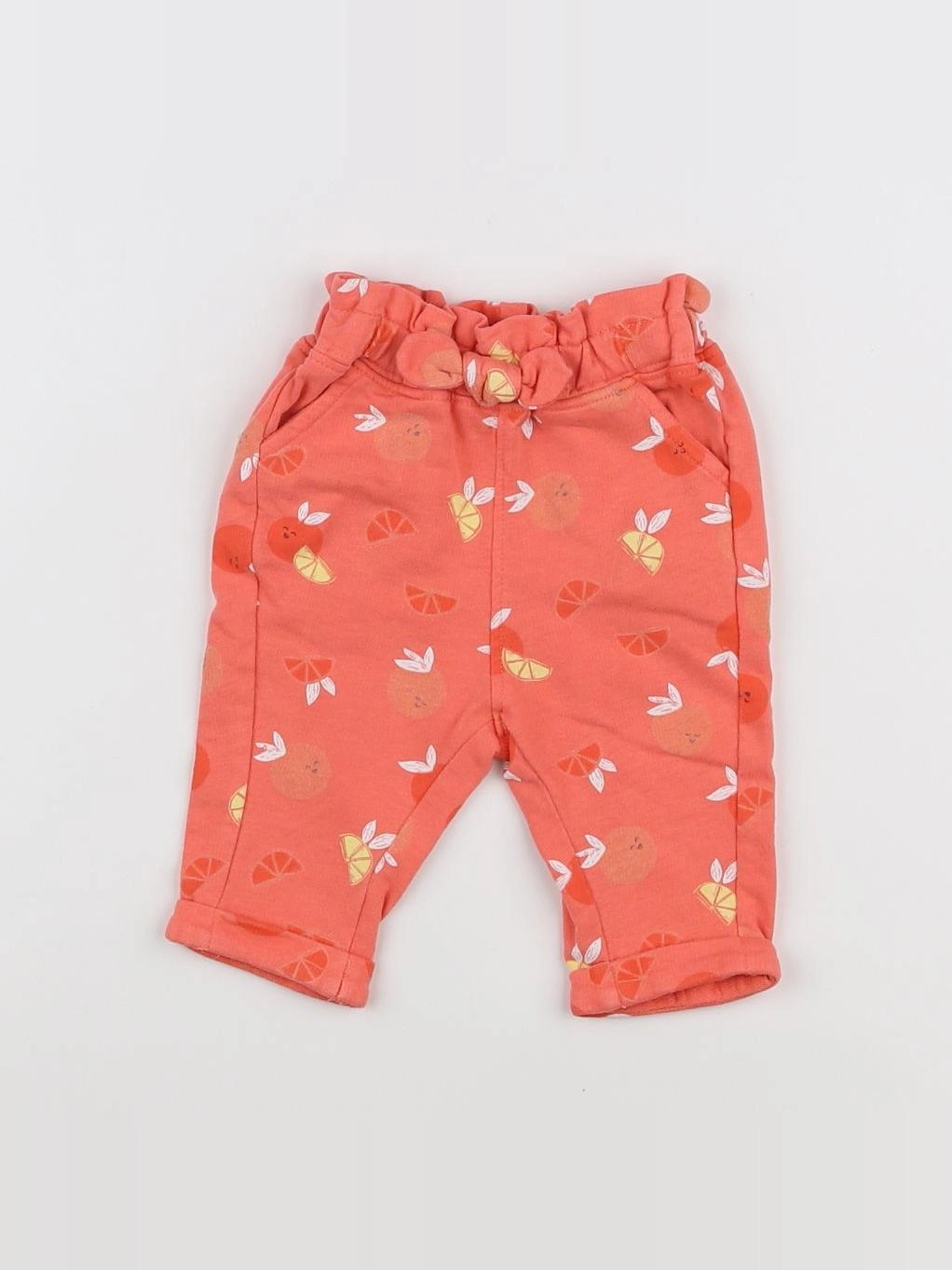 Tape à l'oeil - pantalon orange - 3 mois