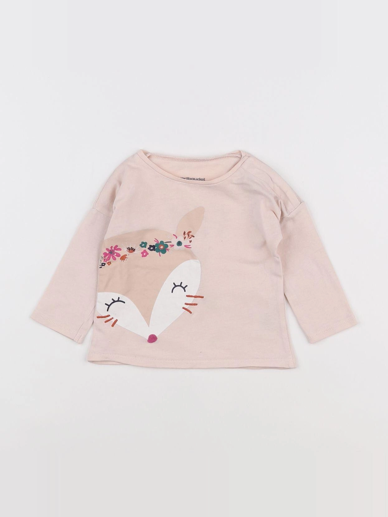 Vertbaudet - tee-shirt rose - 3 mois