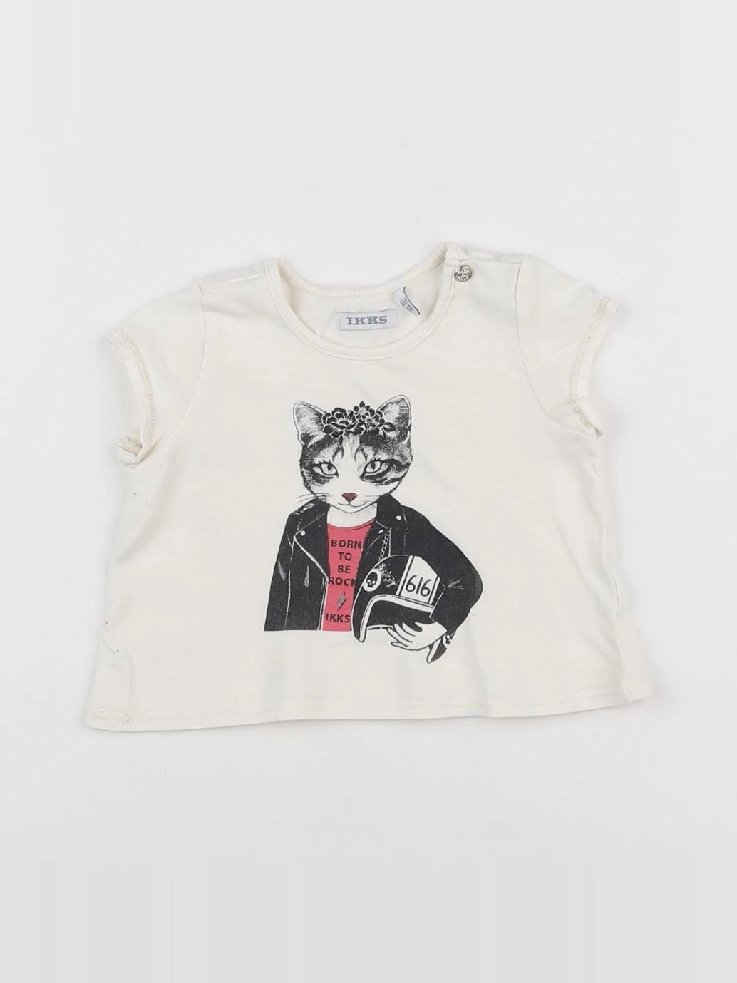 IKKS - tee-shirt blanc - 6 mois