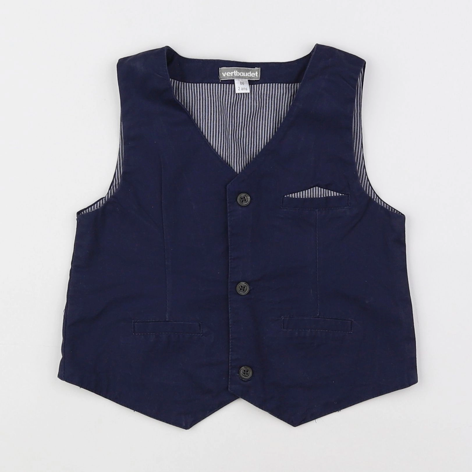 Vertbaudet - gilet bleu - 2 ans