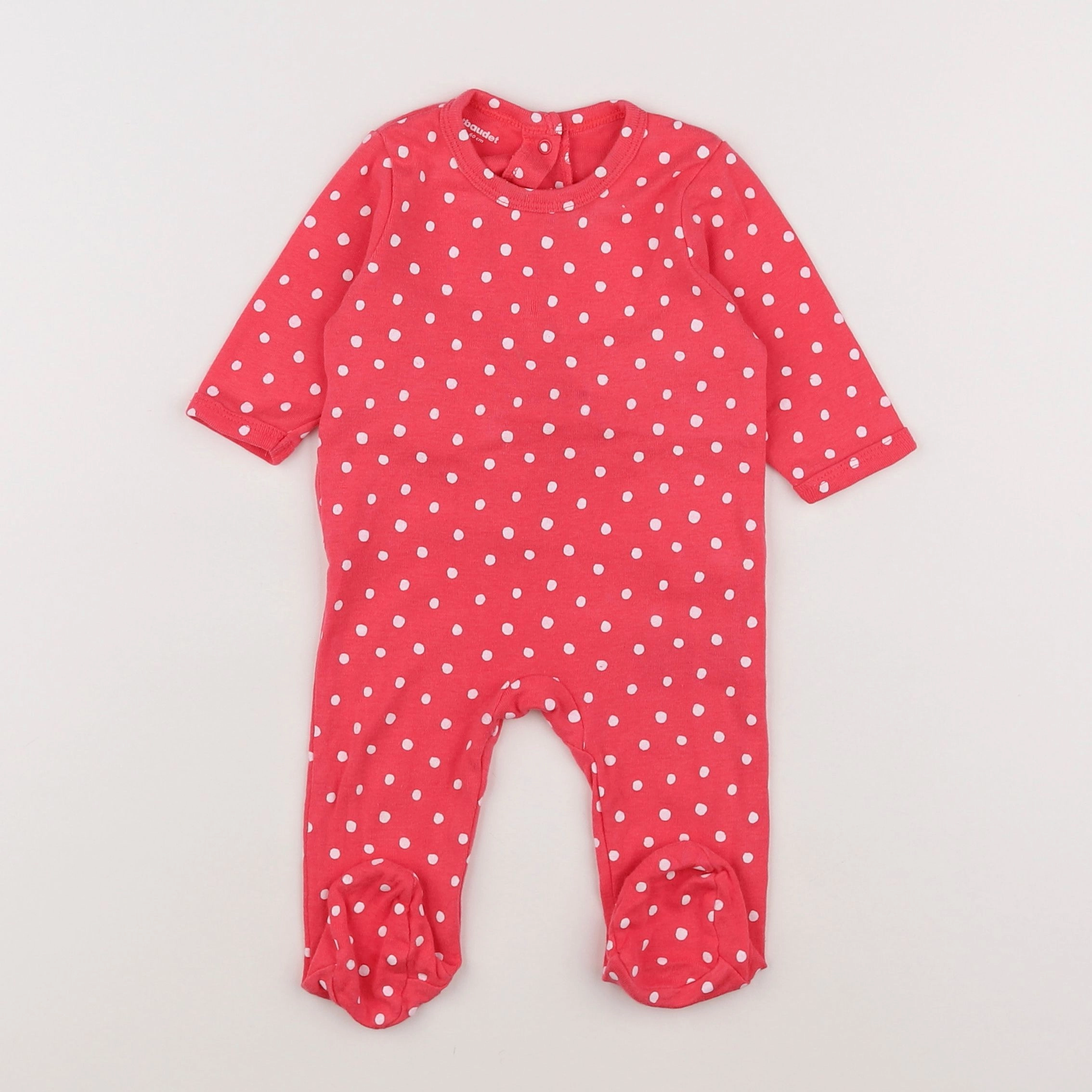 Vertbaudet - pyjama coton rose - 3 mois