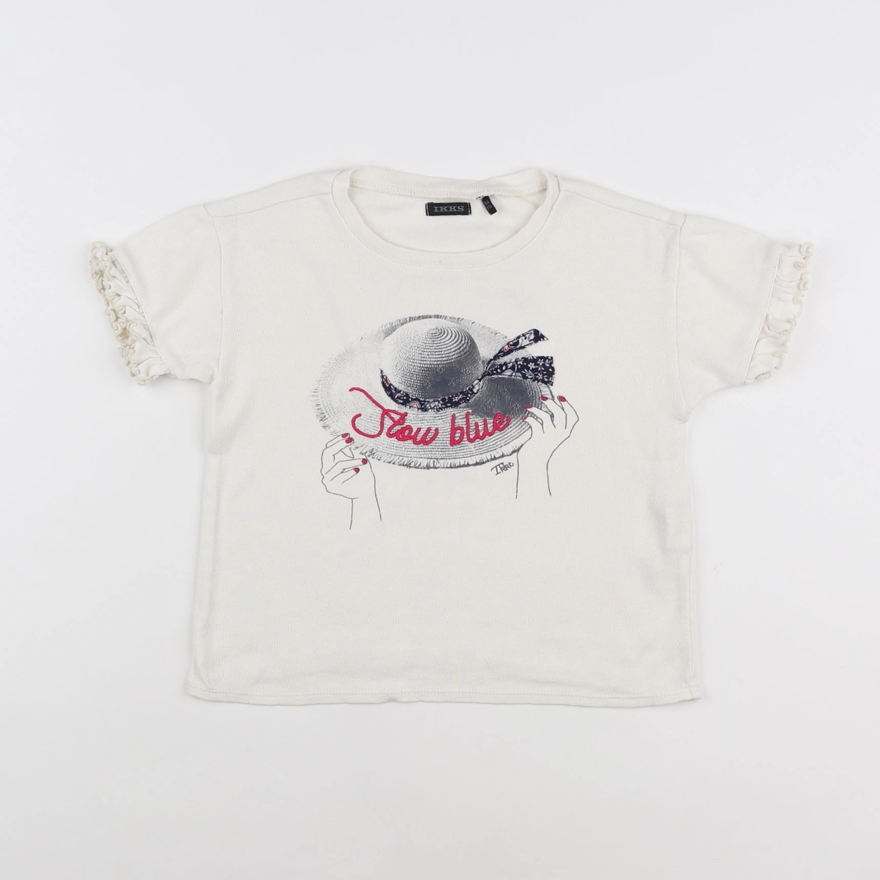 IKKS - tee-shirt beige - 6 ans