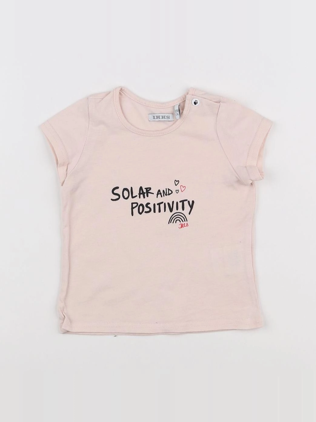 IKKS - tee-shirt rose - 12 mois