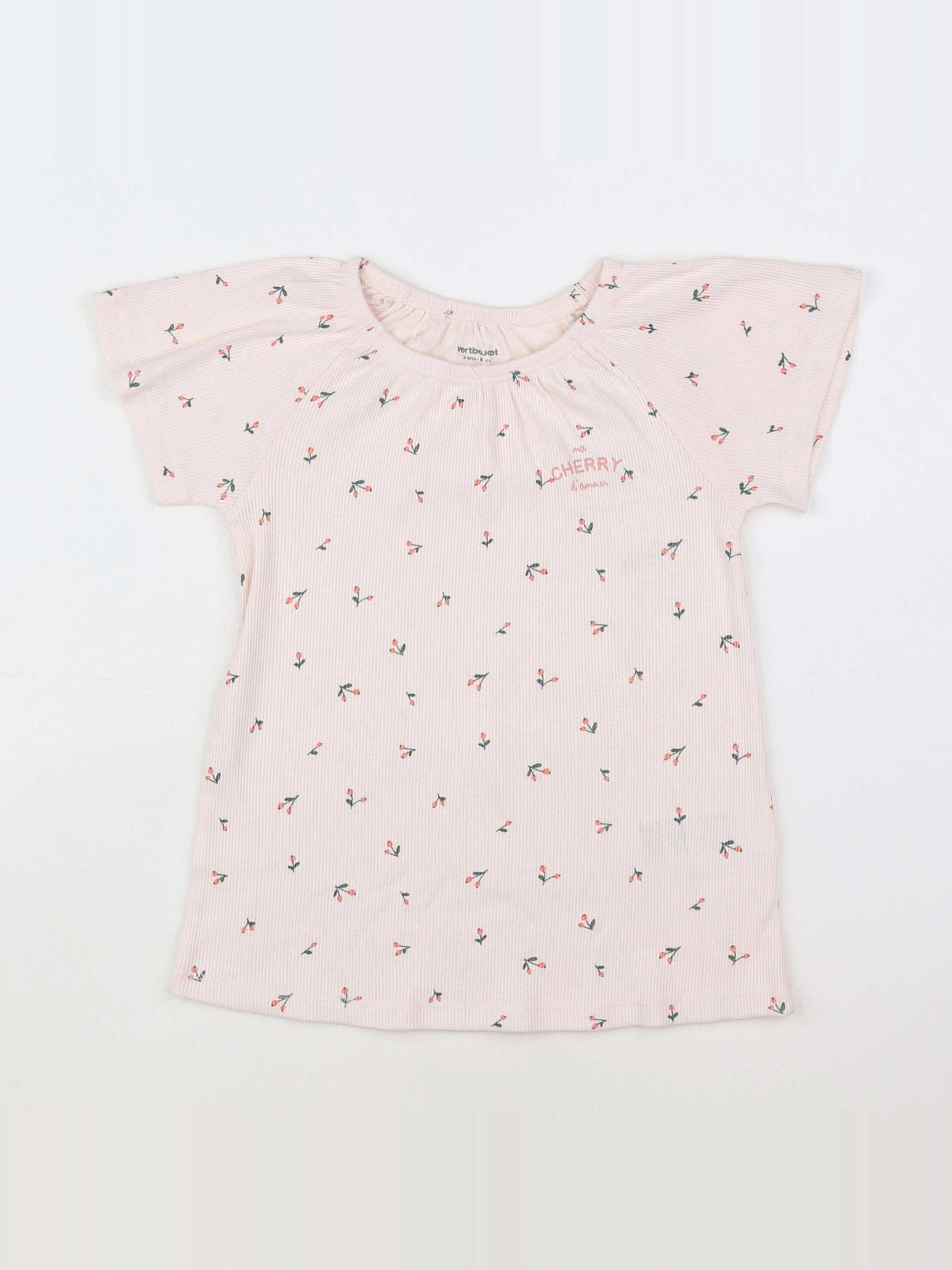 Vertbaudet - robe rose - 2 ans