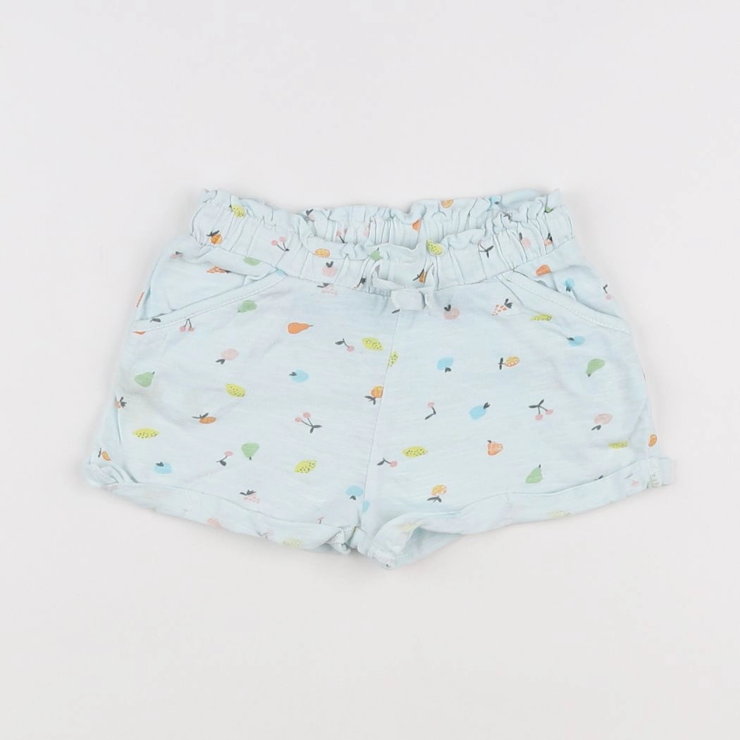 Boutchou - short bleu - 9 mois