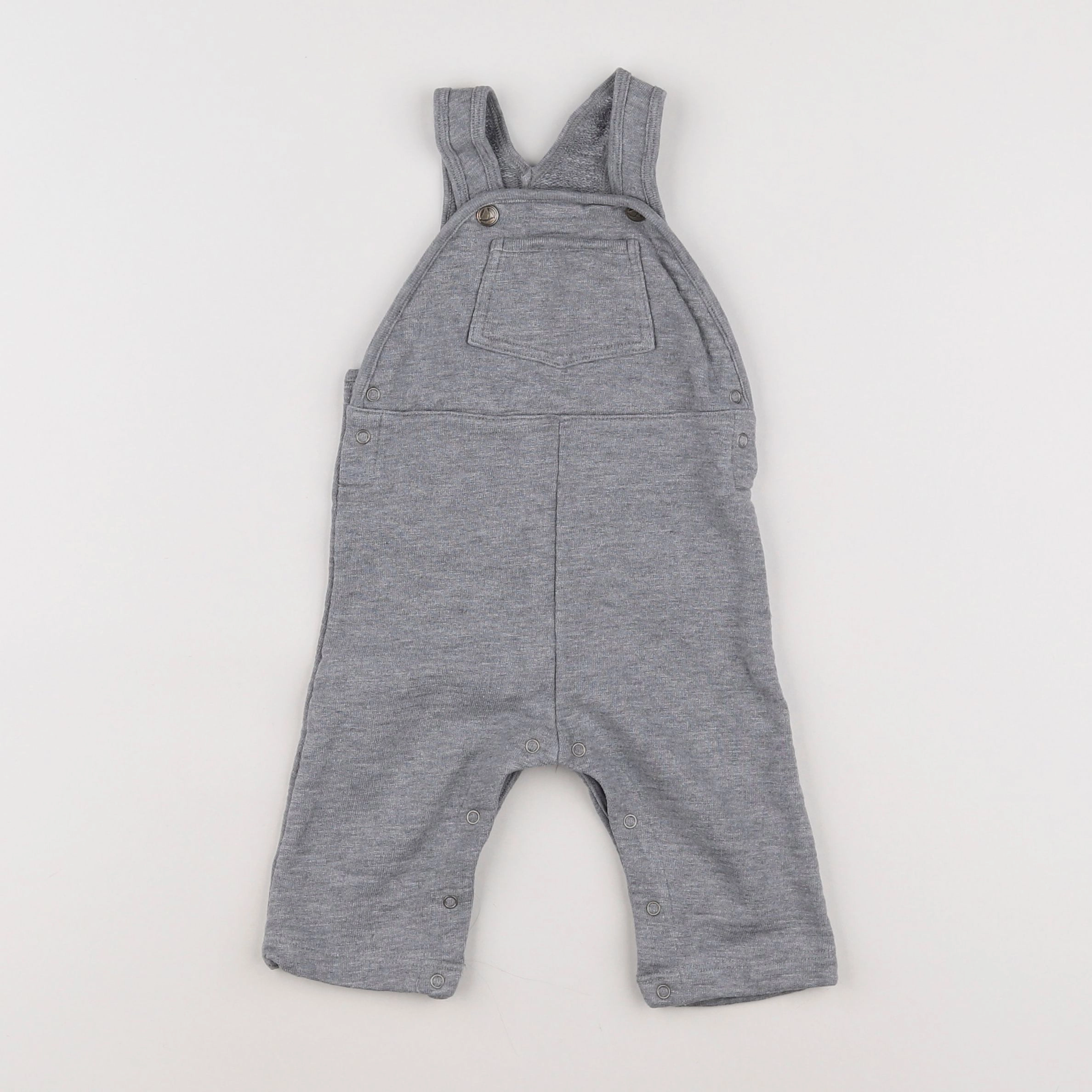 Petit Bateau - salopette gris - 6 mois