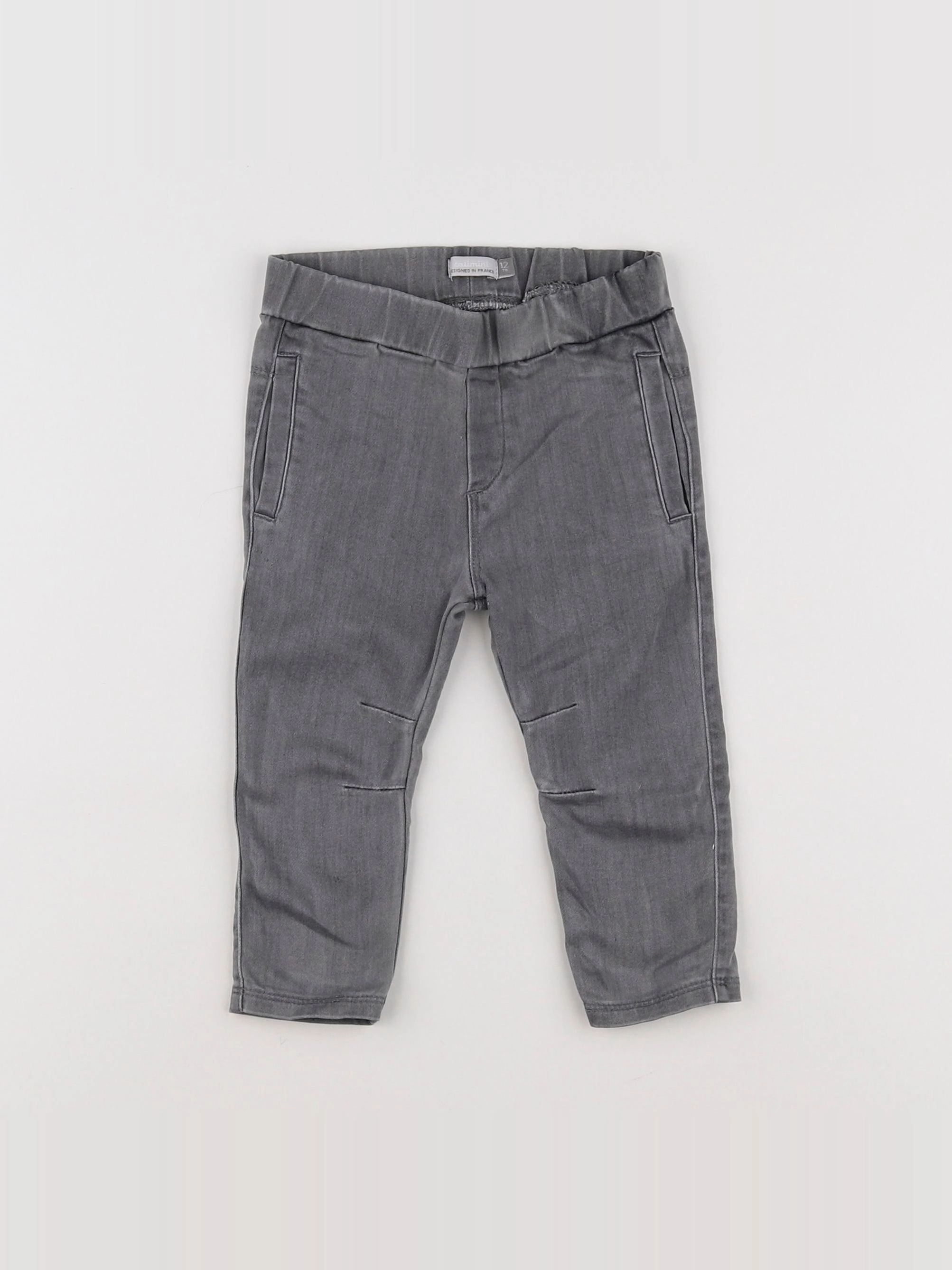 Catimini - jean gris - 12 mois