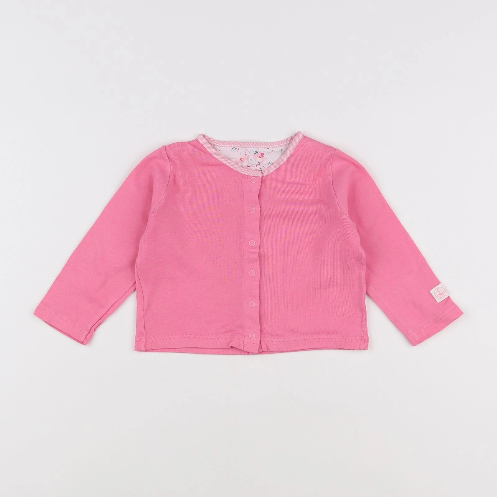 Petit Bateau - tee-shirt rose - 6 mois