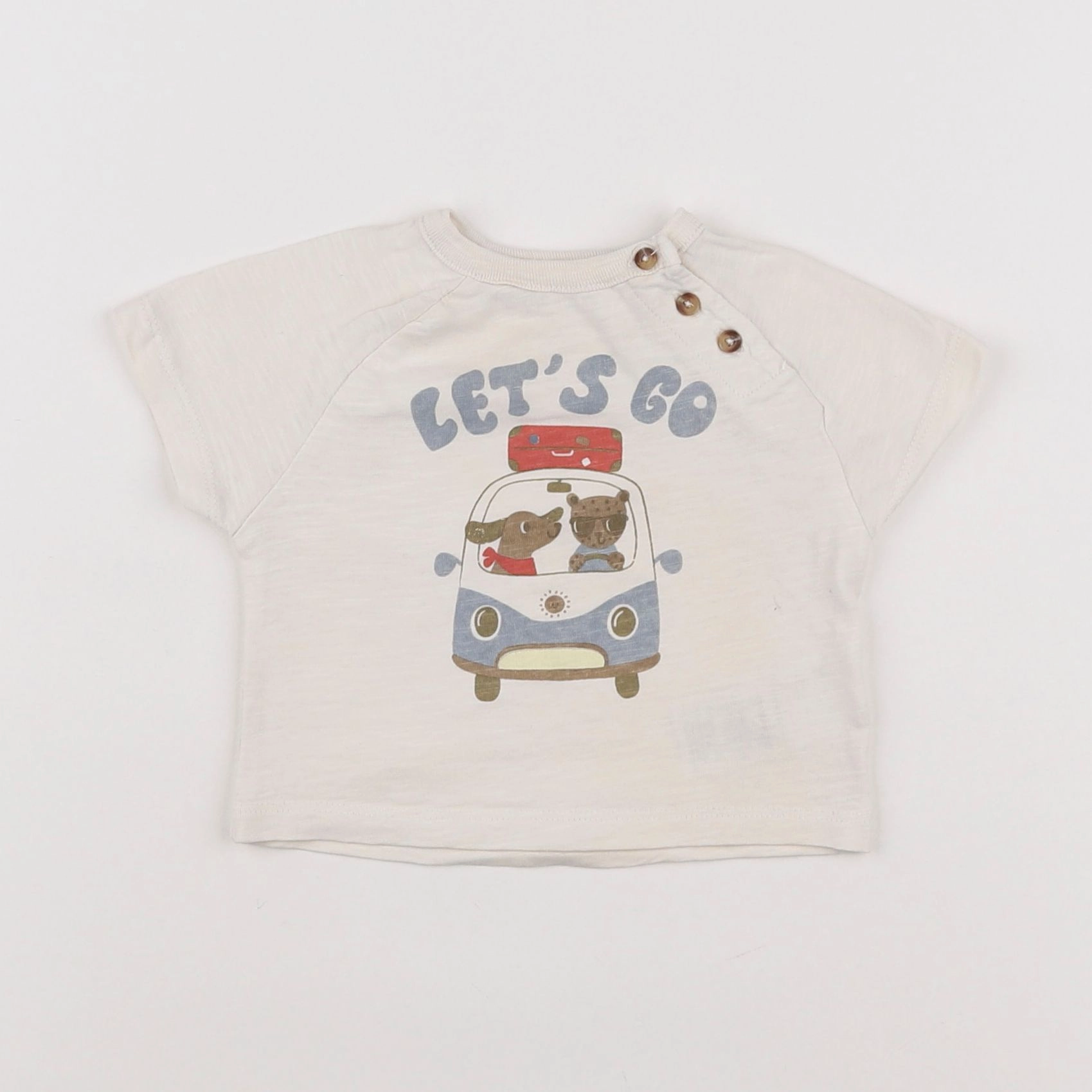 Vertbaudet - tee-shirt multicolore - 3 mois