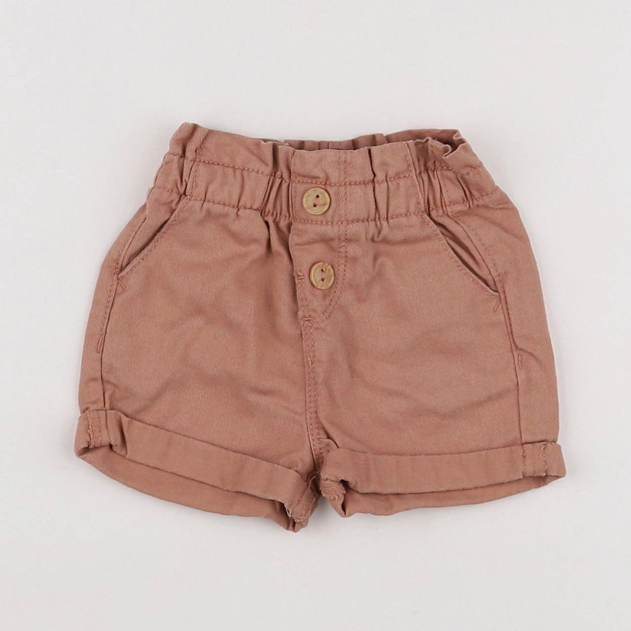 Vertbaudet - short marron - 3 mois