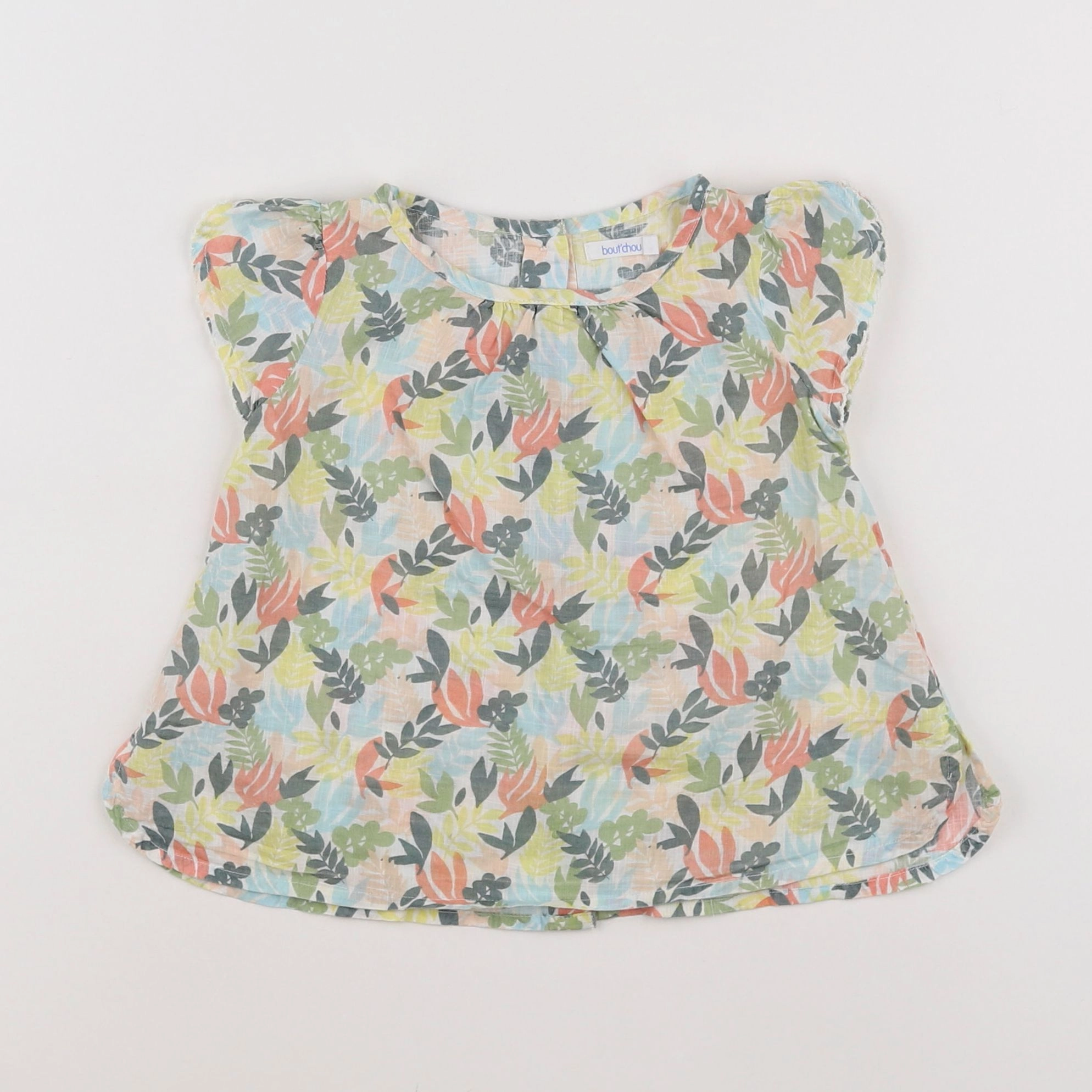 Boutchou - blouse multicolore - 12 mois