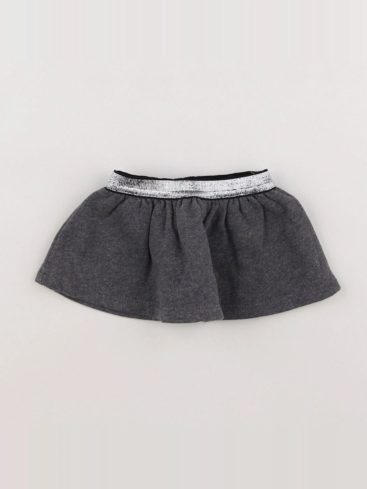 Nouveau Cru - jupe gris, argent (état neuf) - 3 mois