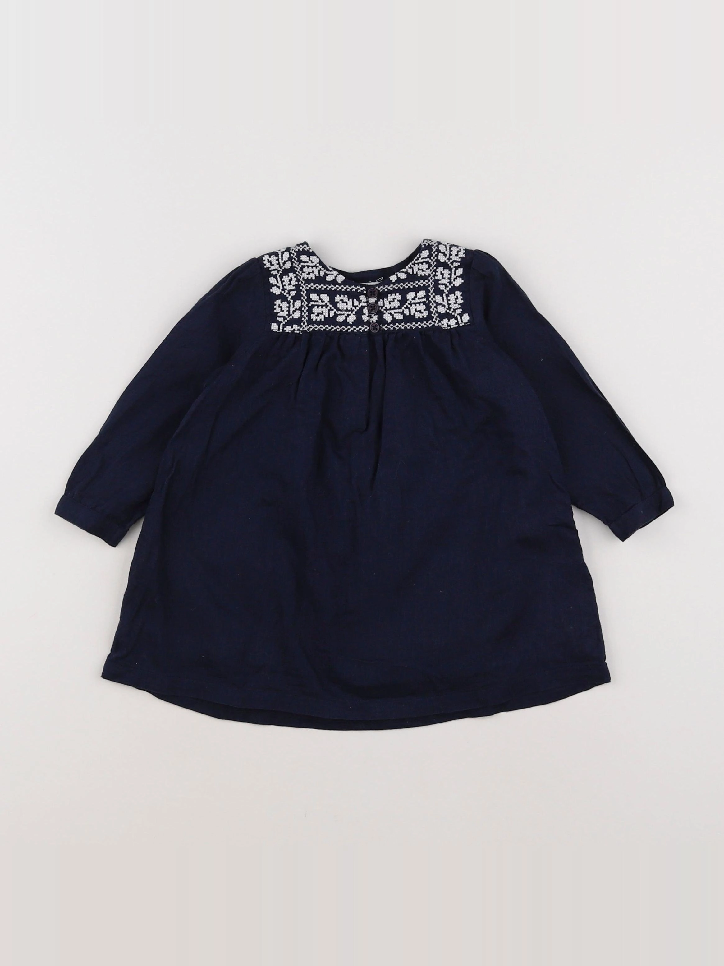 Boutchou - robe bleu - 6 mois