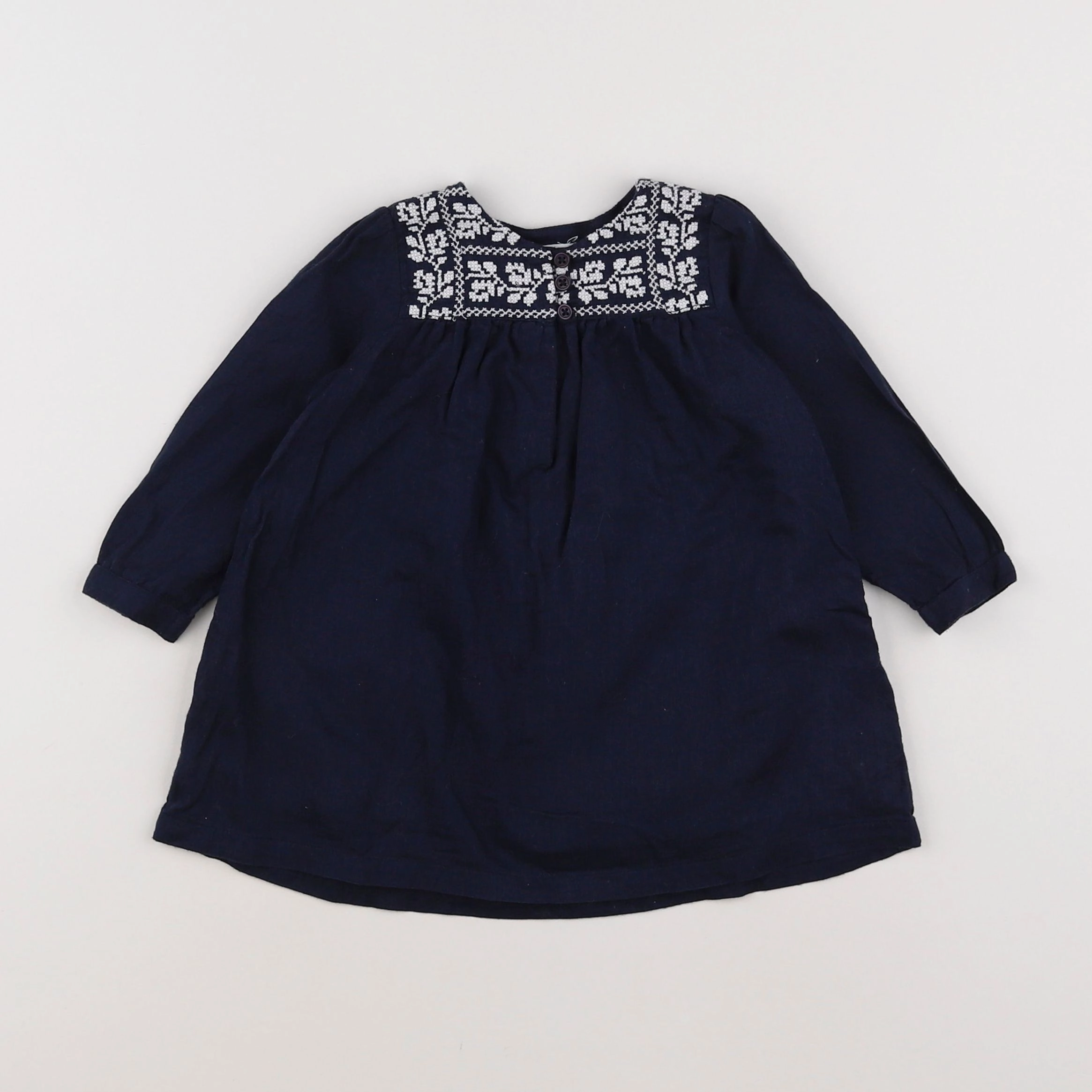 Boutchou - robe bleu - 6 mois