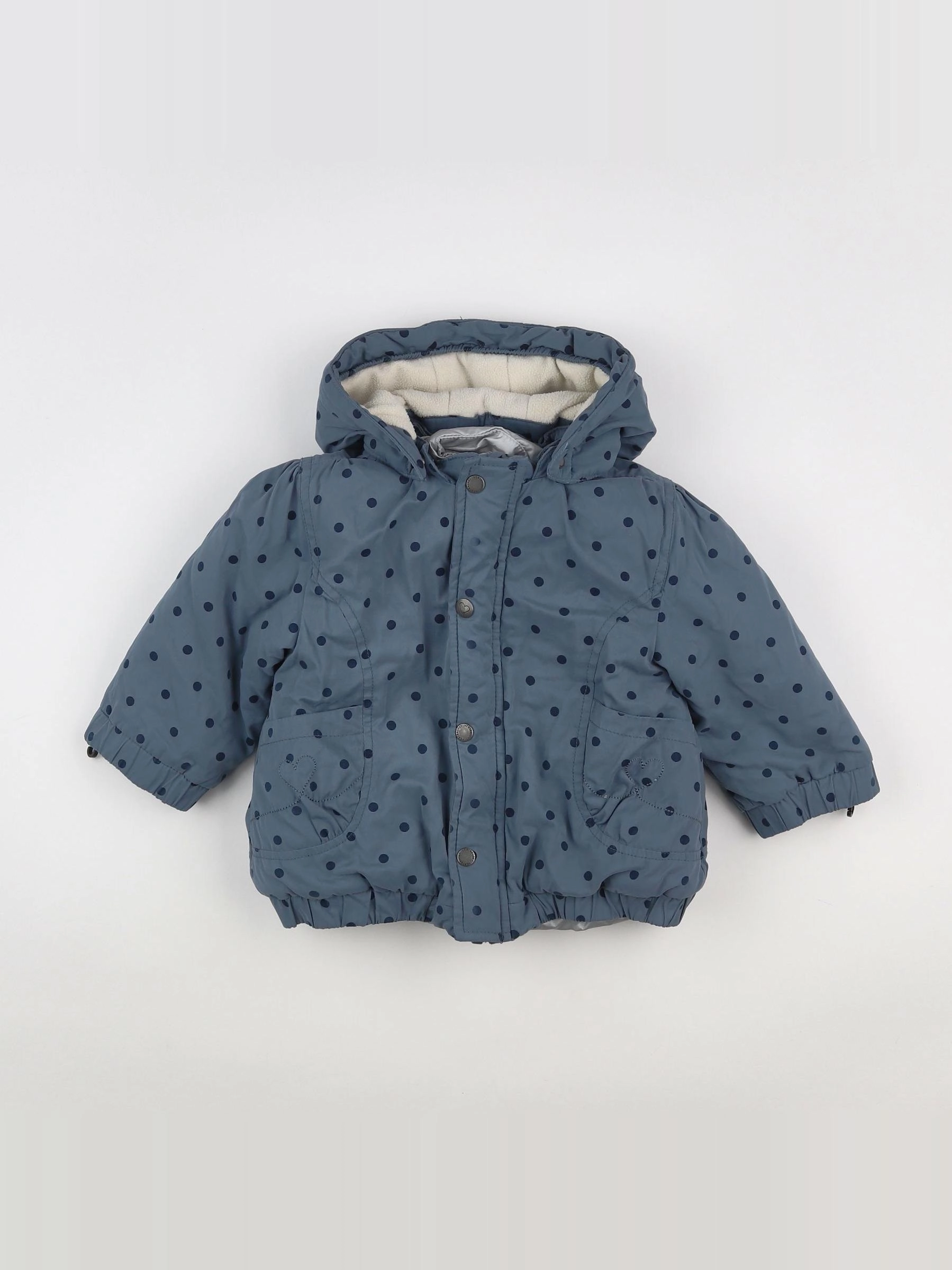 Vertbaudet - parka bleu - 18 mois