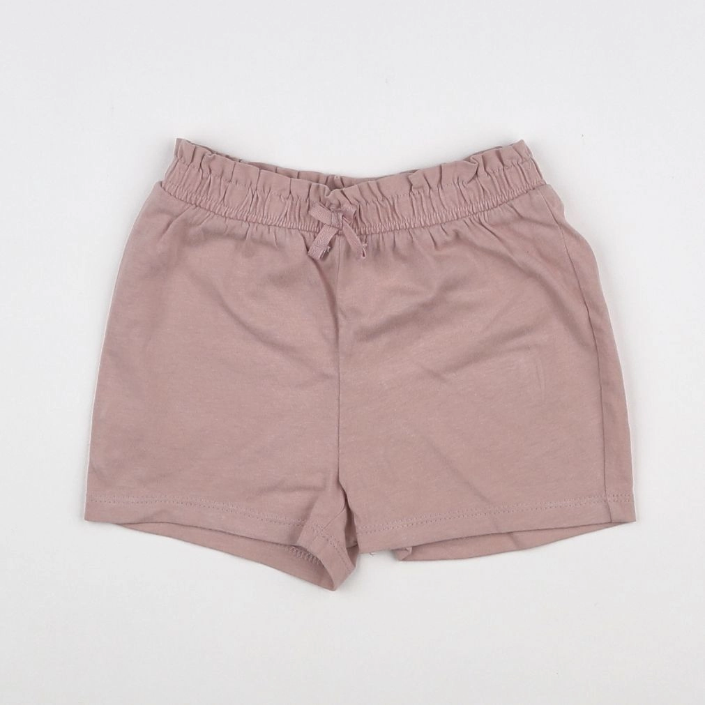 H&M - short rose - 9/12 mois