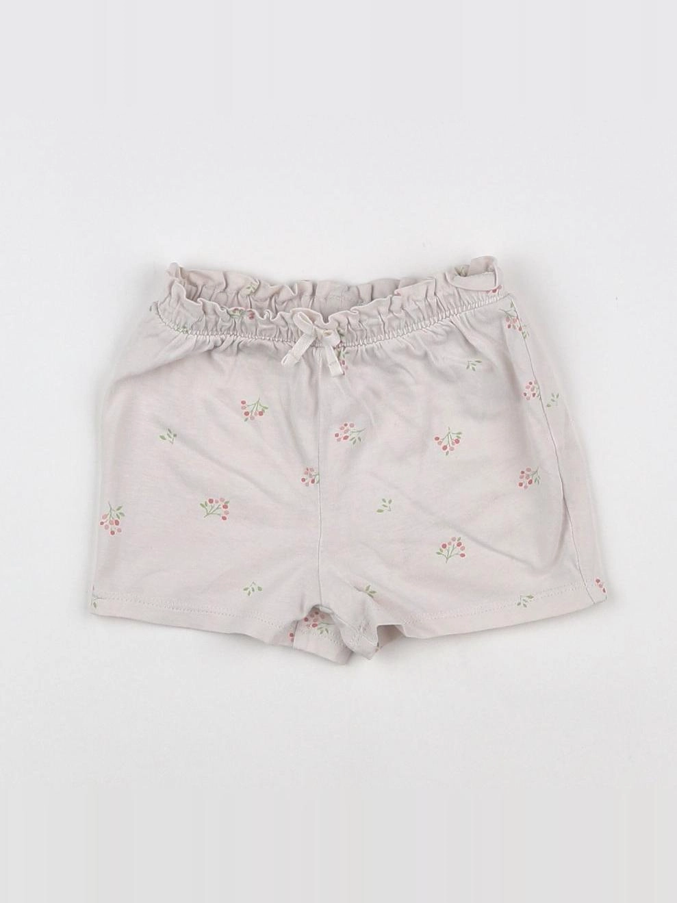 H&M - short beige - 9/12 mois