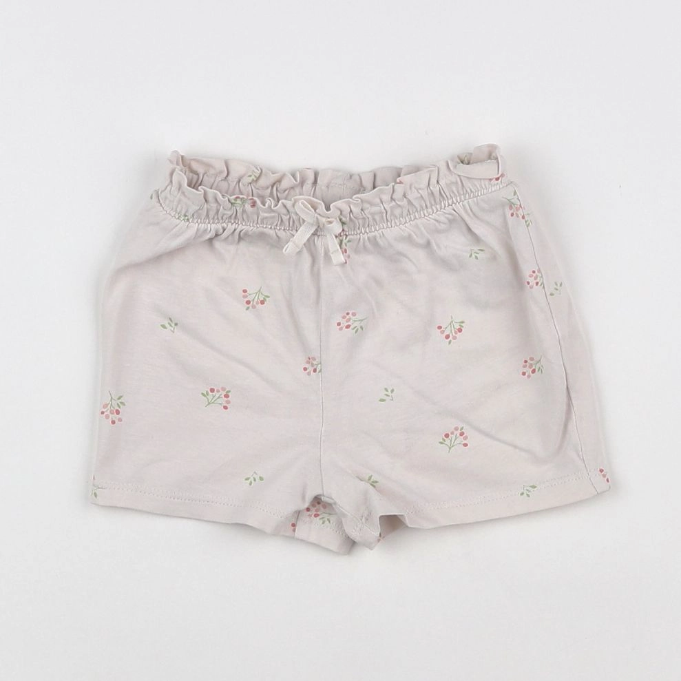 H&M - short beige - 9/12 mois