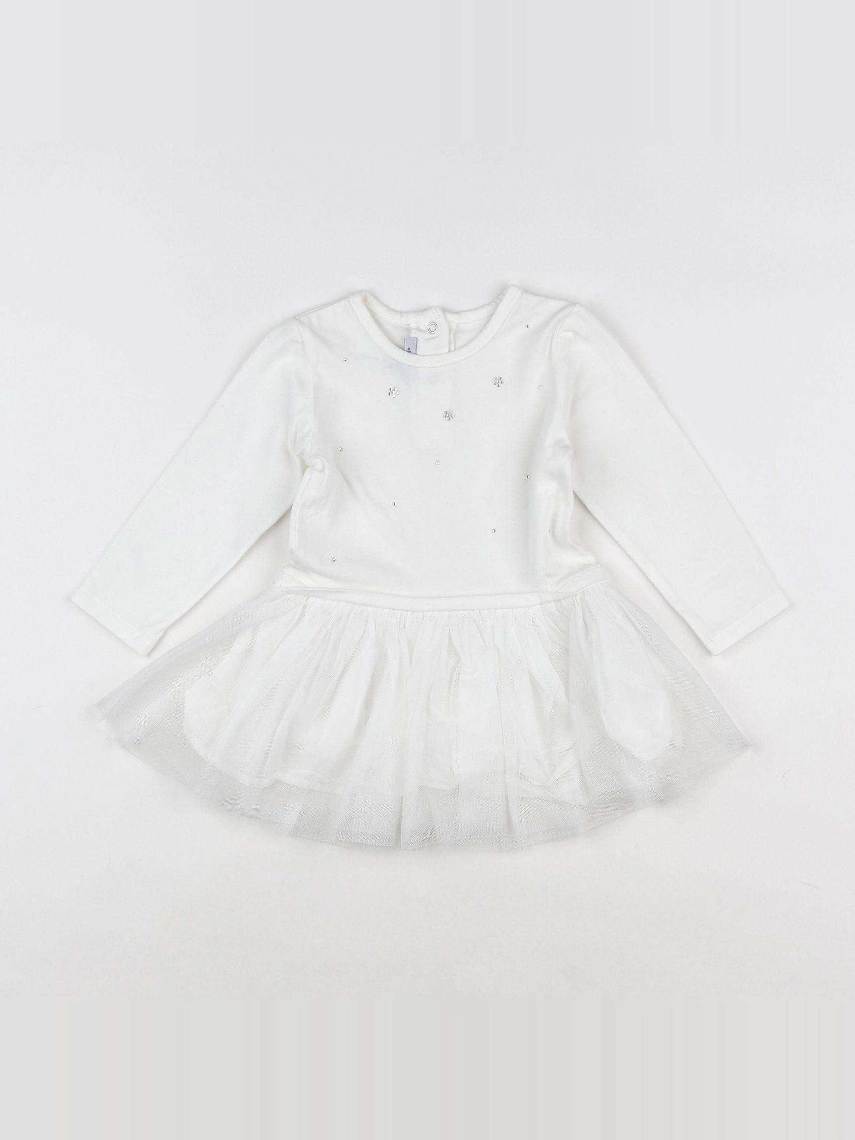 Absorba - robe blanc - 18 mois