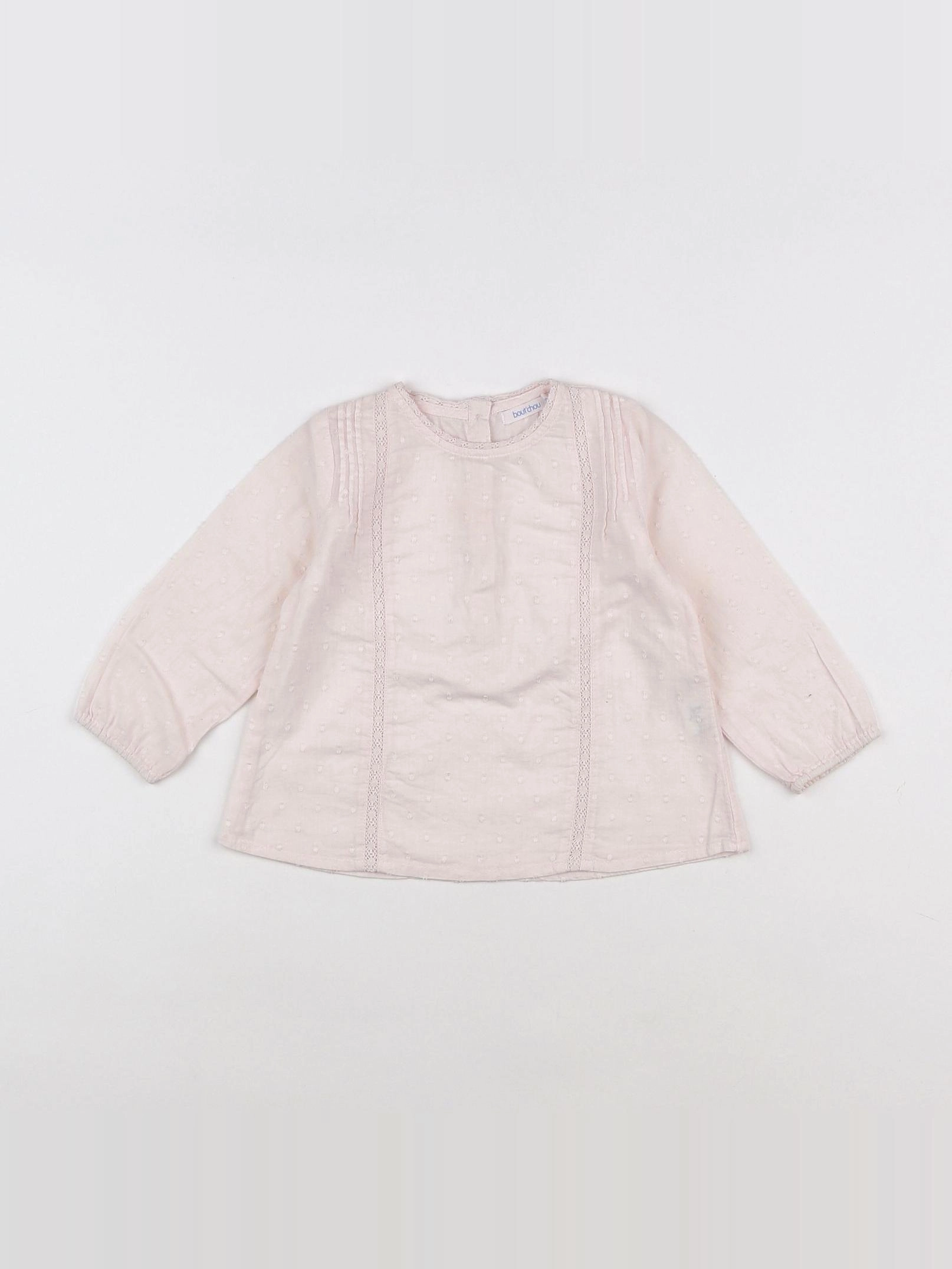 Boutchou - blouse rose - 12 mois